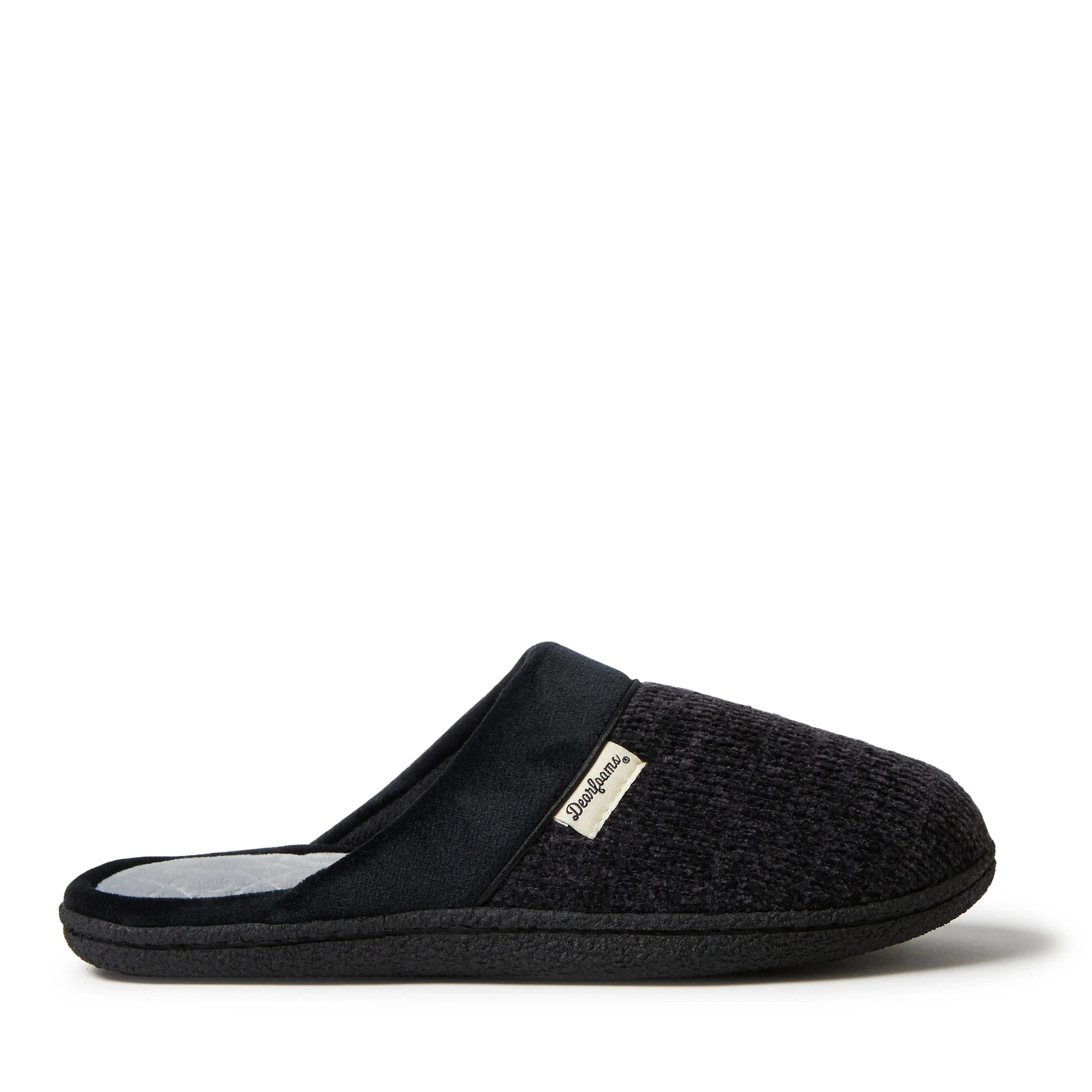 Dearfoams Womens Samantha Chenille Scuff with Quilted So