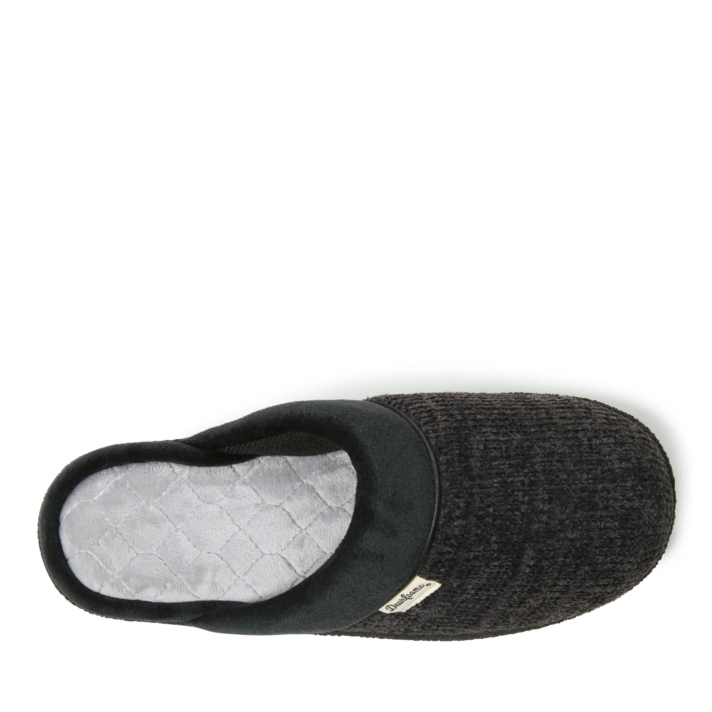 Dearfoams Womens Samantha Chenille Scuff with Quilted So