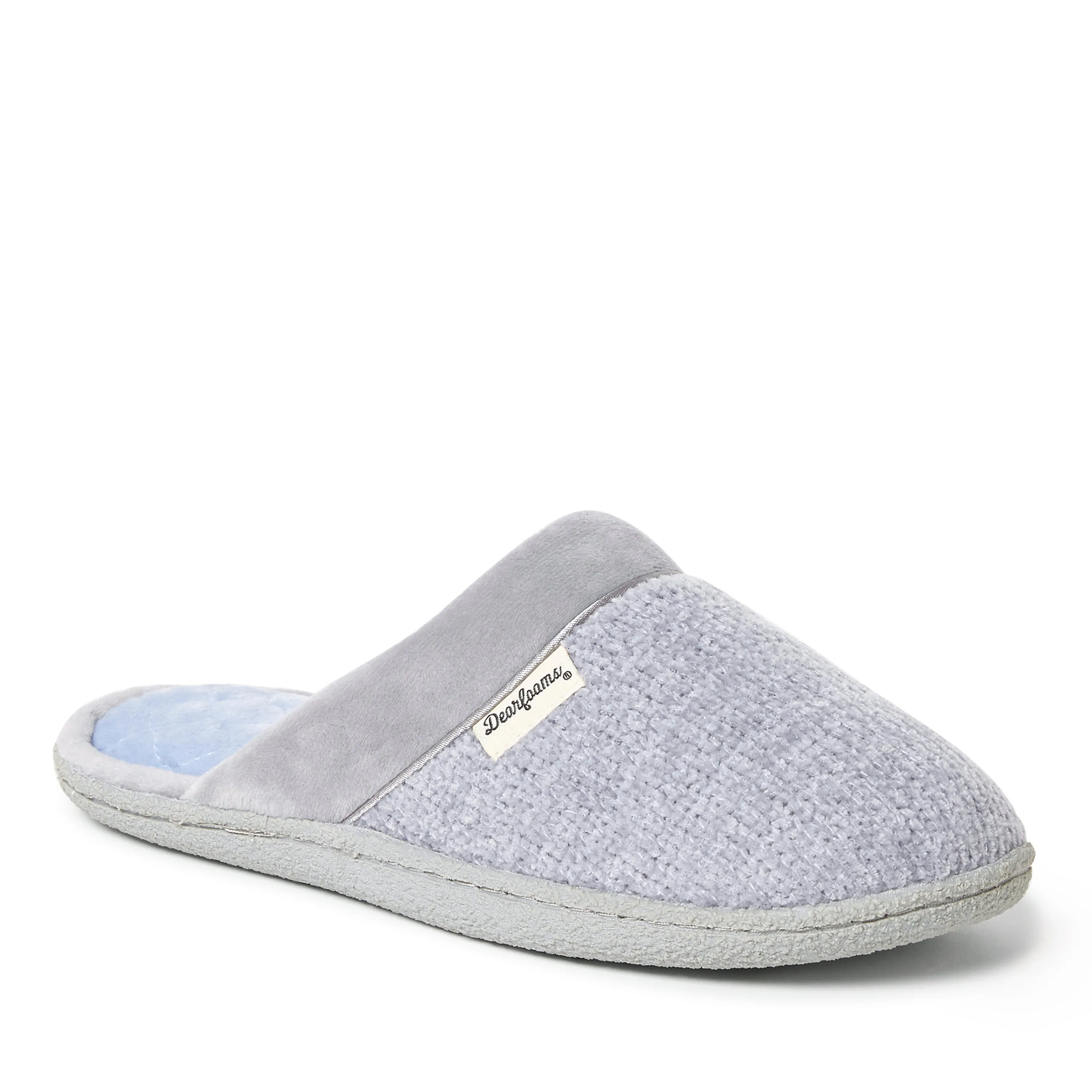 Dearfoams Womens Samantha Chenille Scuff with Quilted So