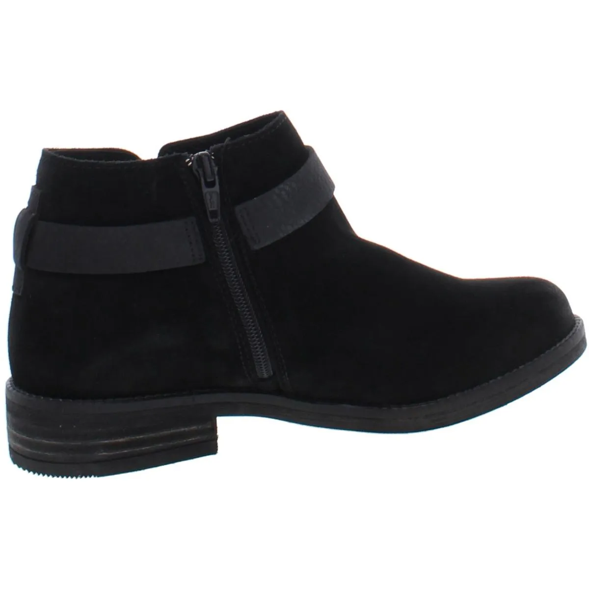Demi Tone Womens Leather Heeled Ankle Boots