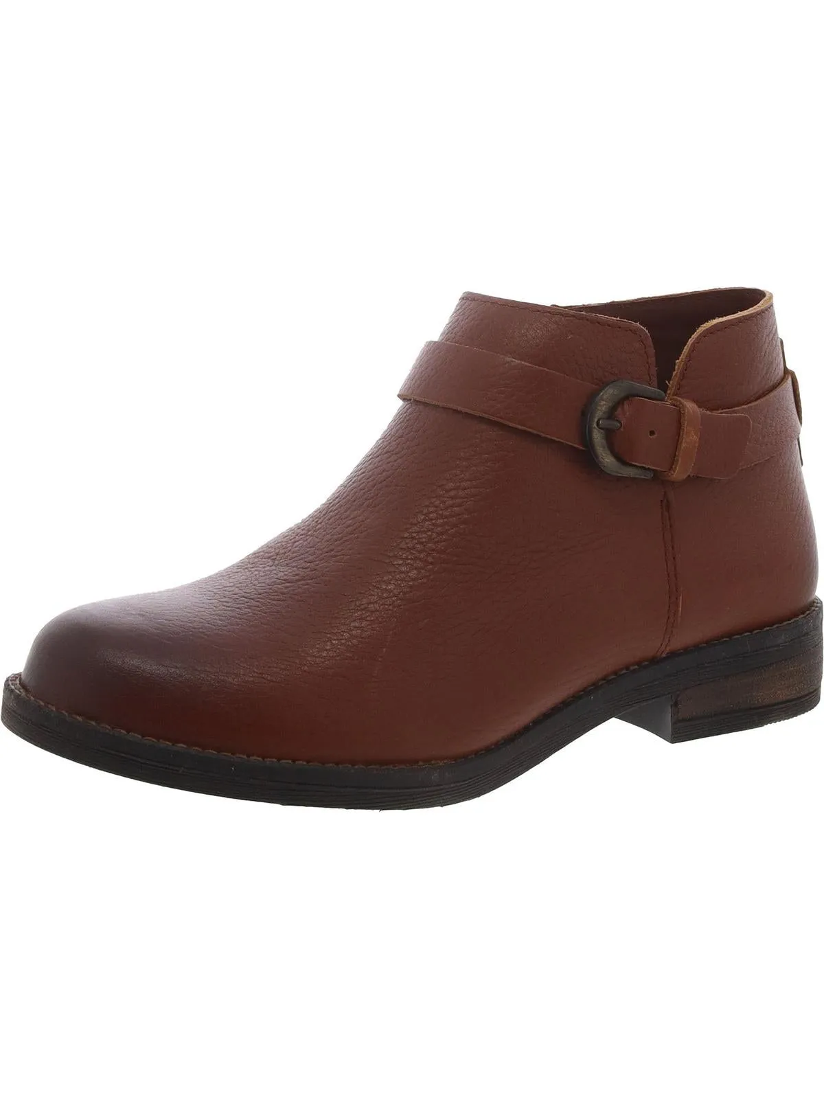 Demi Tone Womens Leather Heeled Ankle Boots