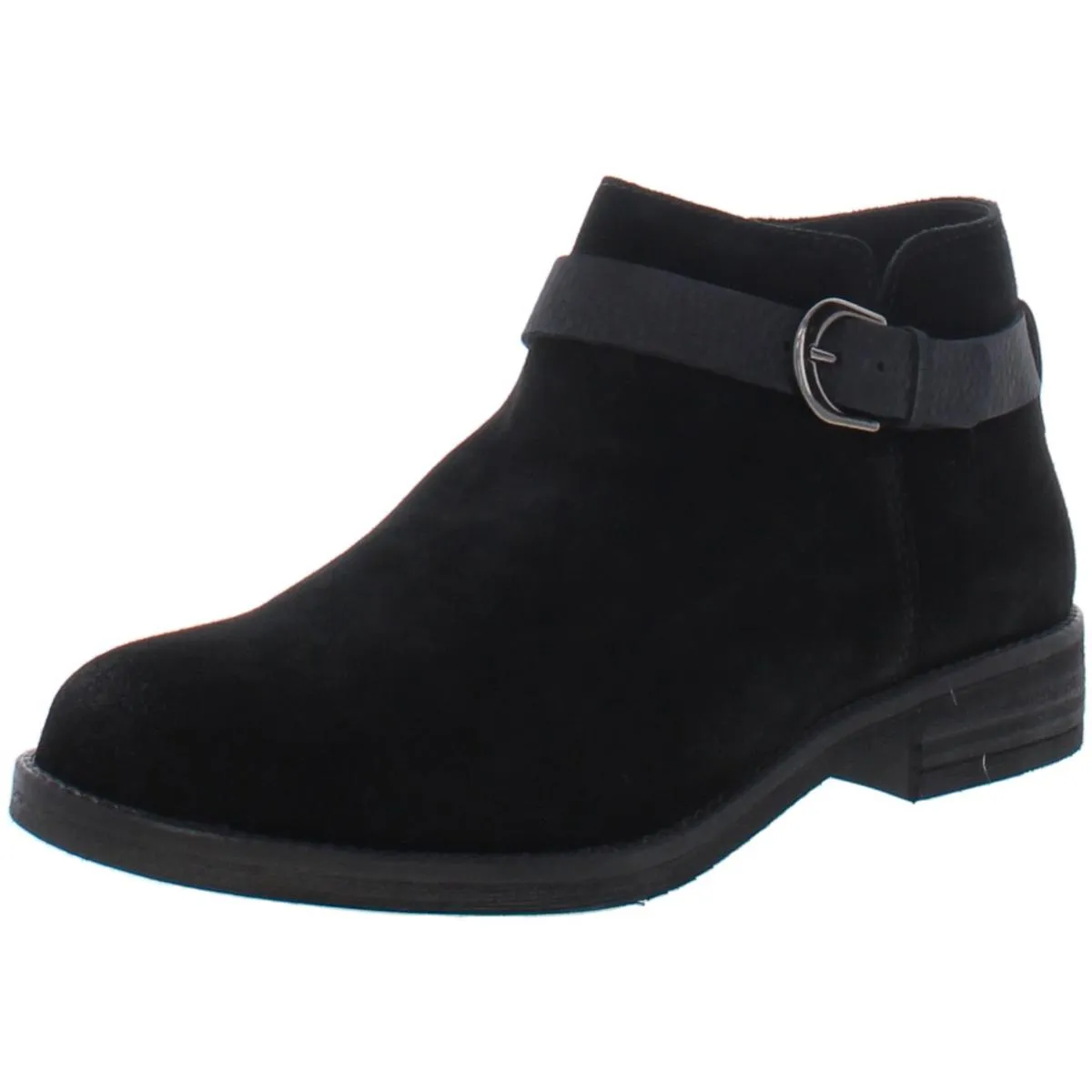 Demi Tone Womens Leather Heeled Ankle Boots