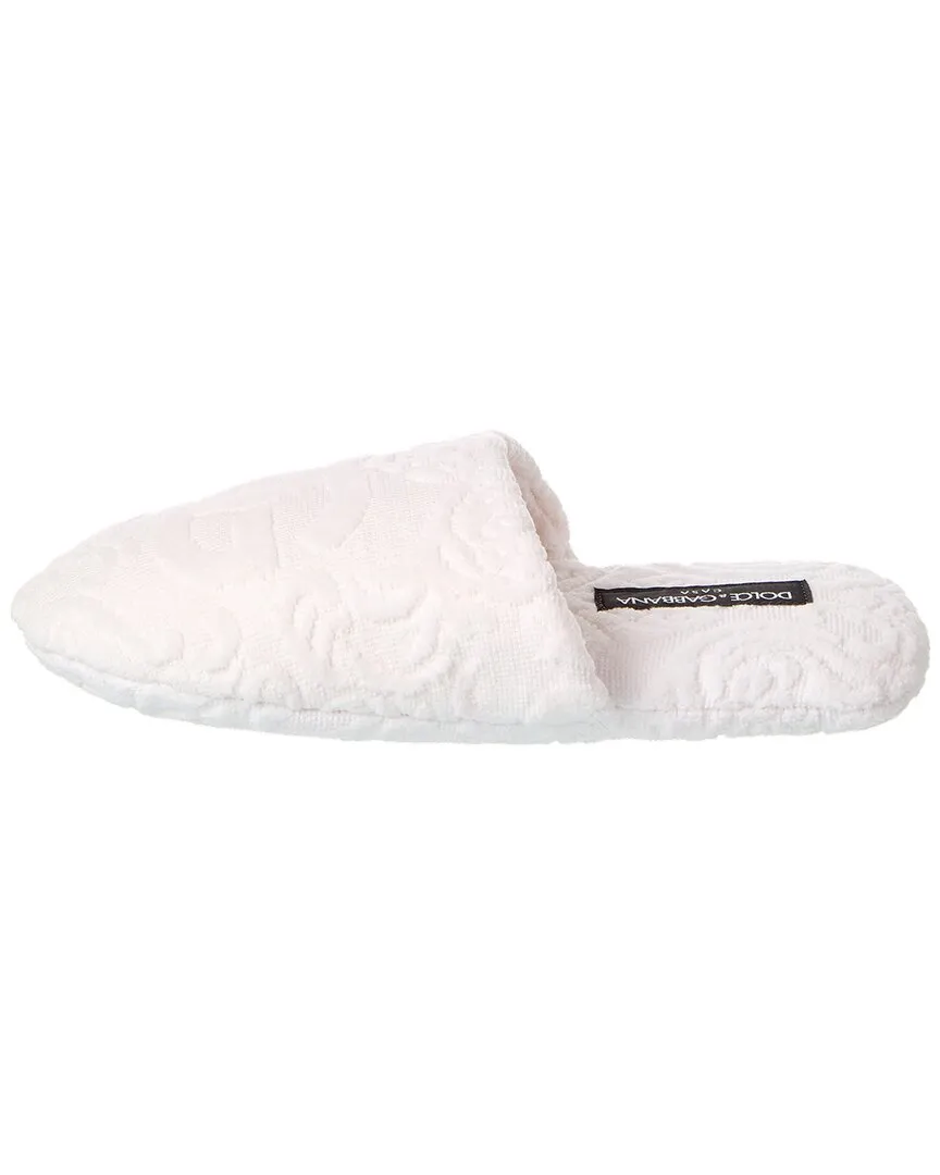 Dolce & Gabbana Jacquard Terry Slippers