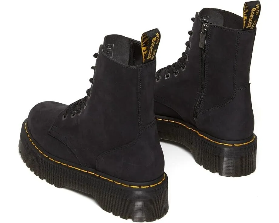 Dr. Martens Jadon III Boots Unisex US M9/W10 Charcoal Gray Leather Shoes FZP235 (Charcoal Gray,Men's 9, Women's 10)