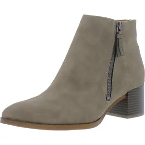 Dynasty Womens Faux Leather Comfort Booties