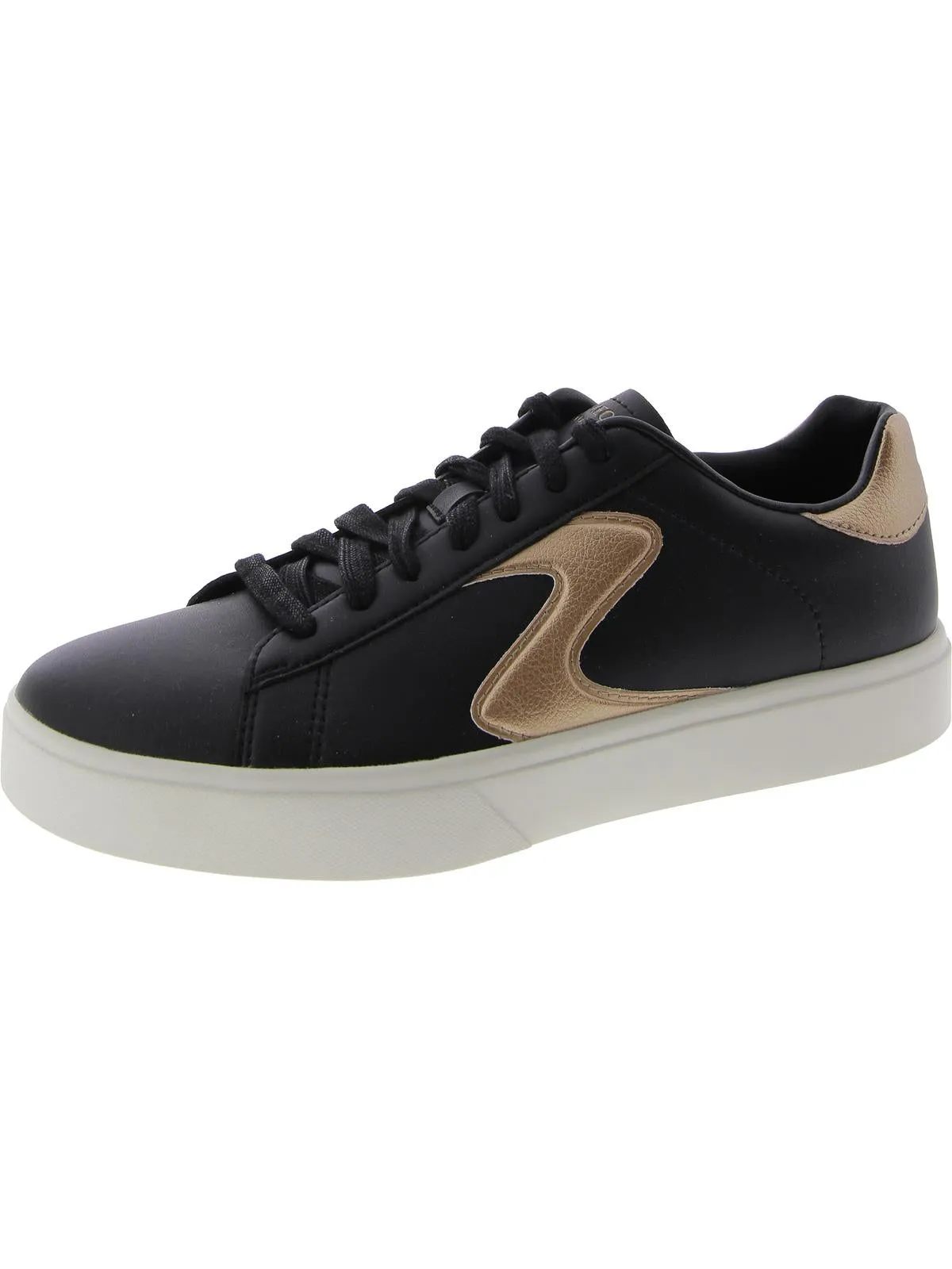 Eden LX-Gleaming Hearts Womens Padded Insole Faux Leather Casual And Fashion Sneakers