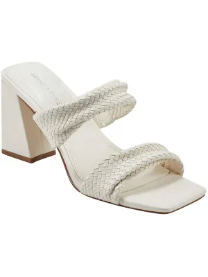 Eloria Womens Faux Leather Square Toe Block Heel