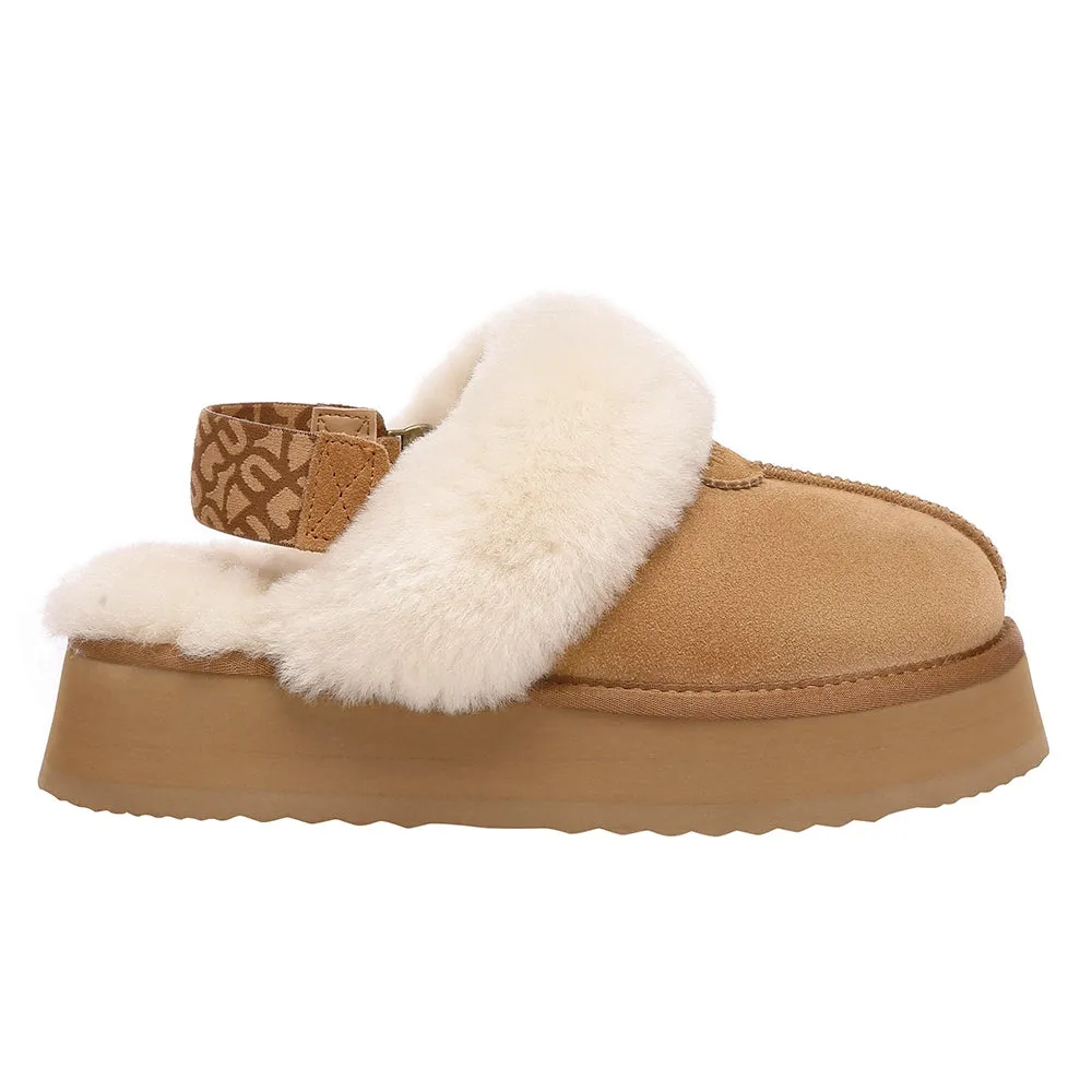 EverAu Australia Women Wagtail Removable Strap Platform Slippers