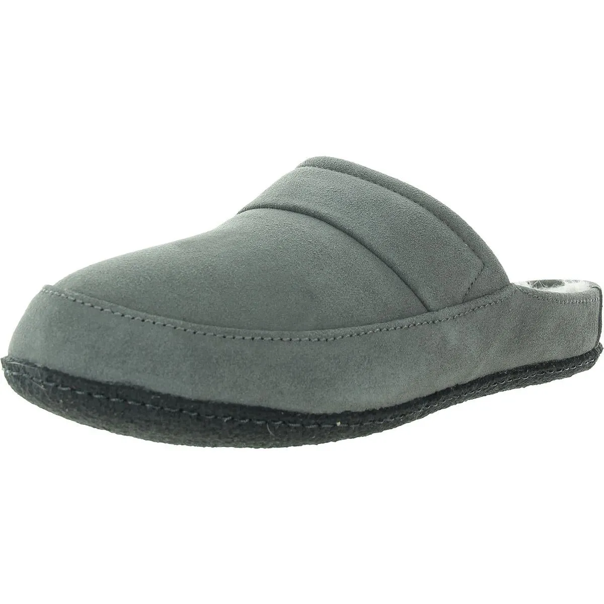 Falcon Ridge II Scuff Mens Faux Fur Lined Suede Slide Slippers
