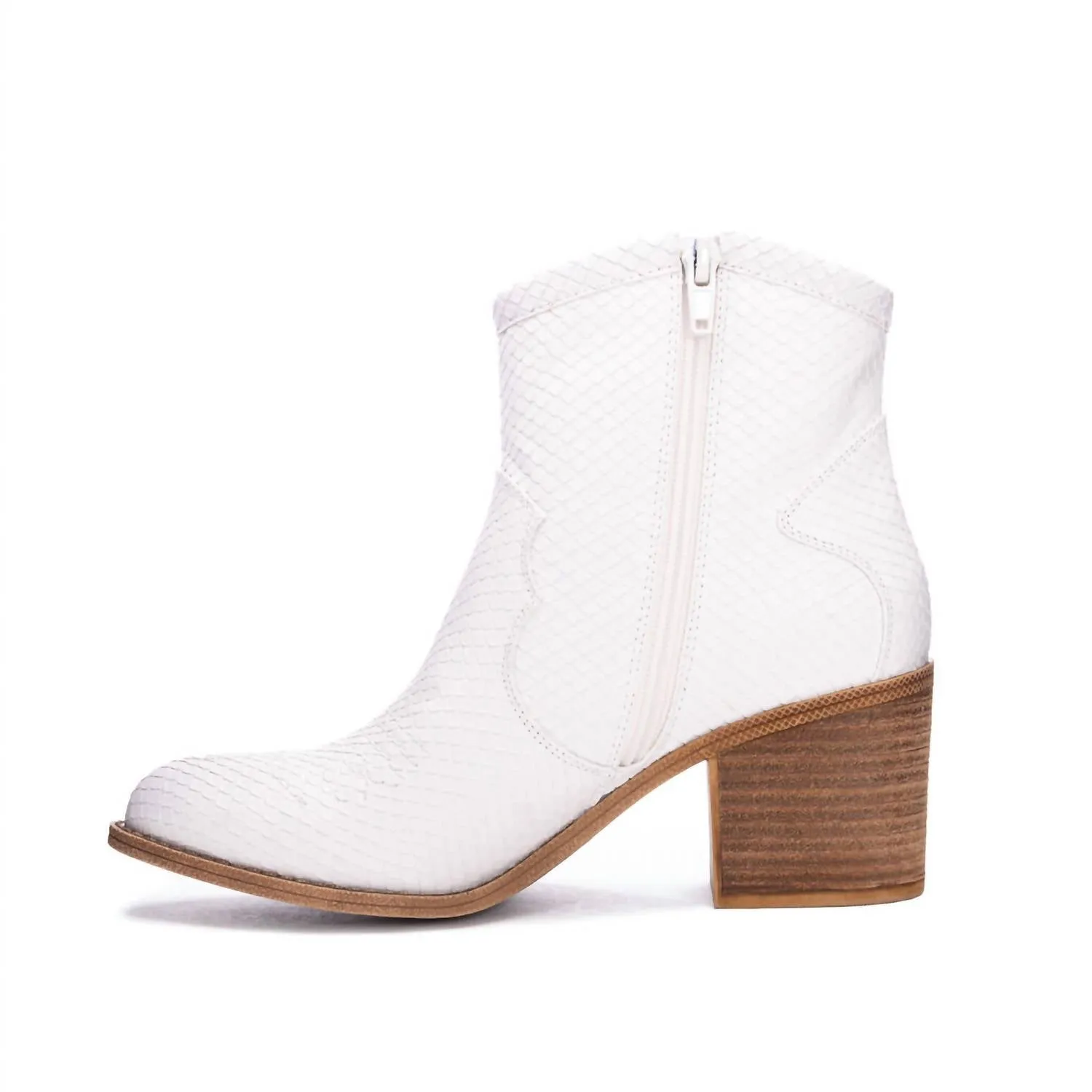 Final Touch Unite Western Bootie In White