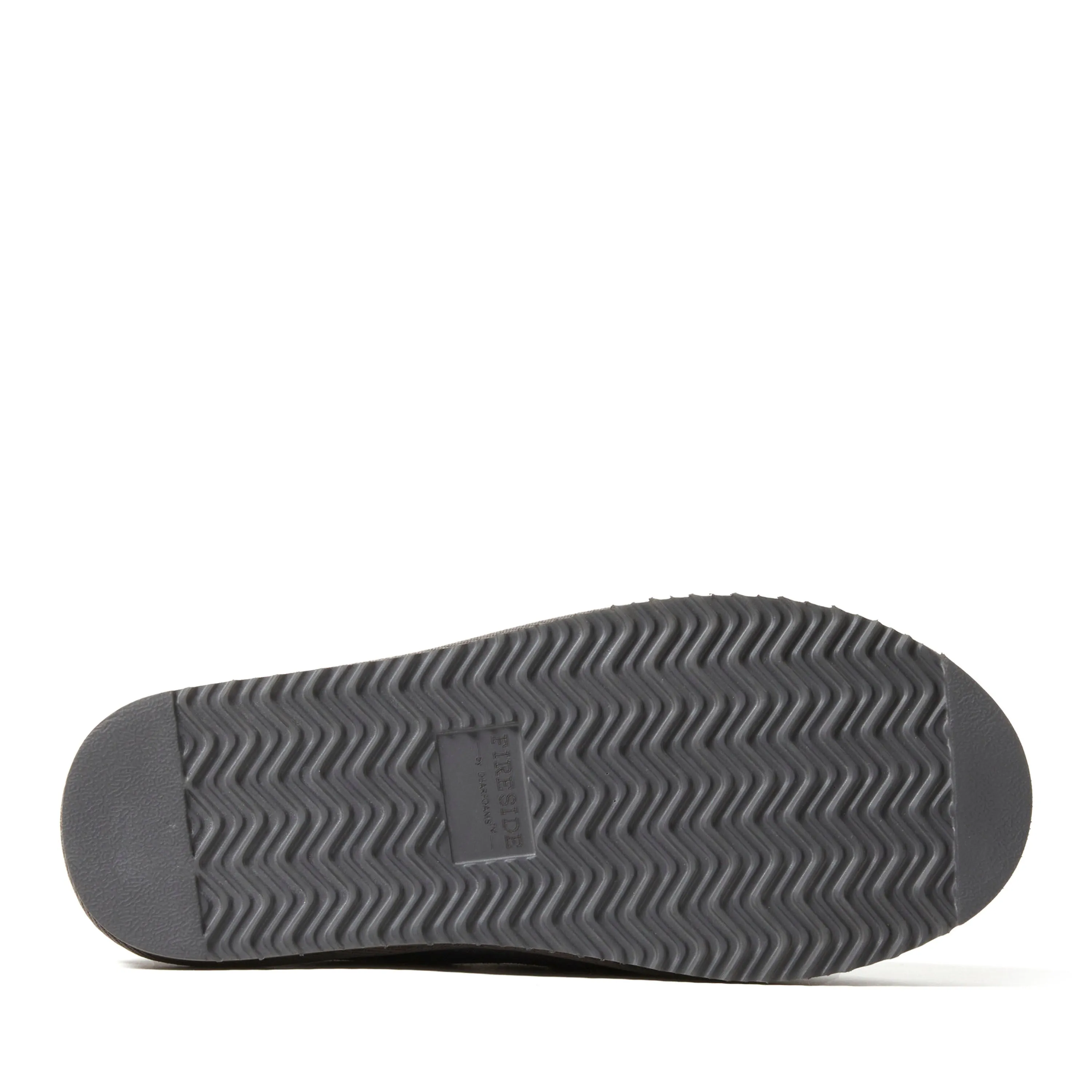 Fireside by Dearfoams Men's Grafton Quilted Genuine Shearling Clog Slipper