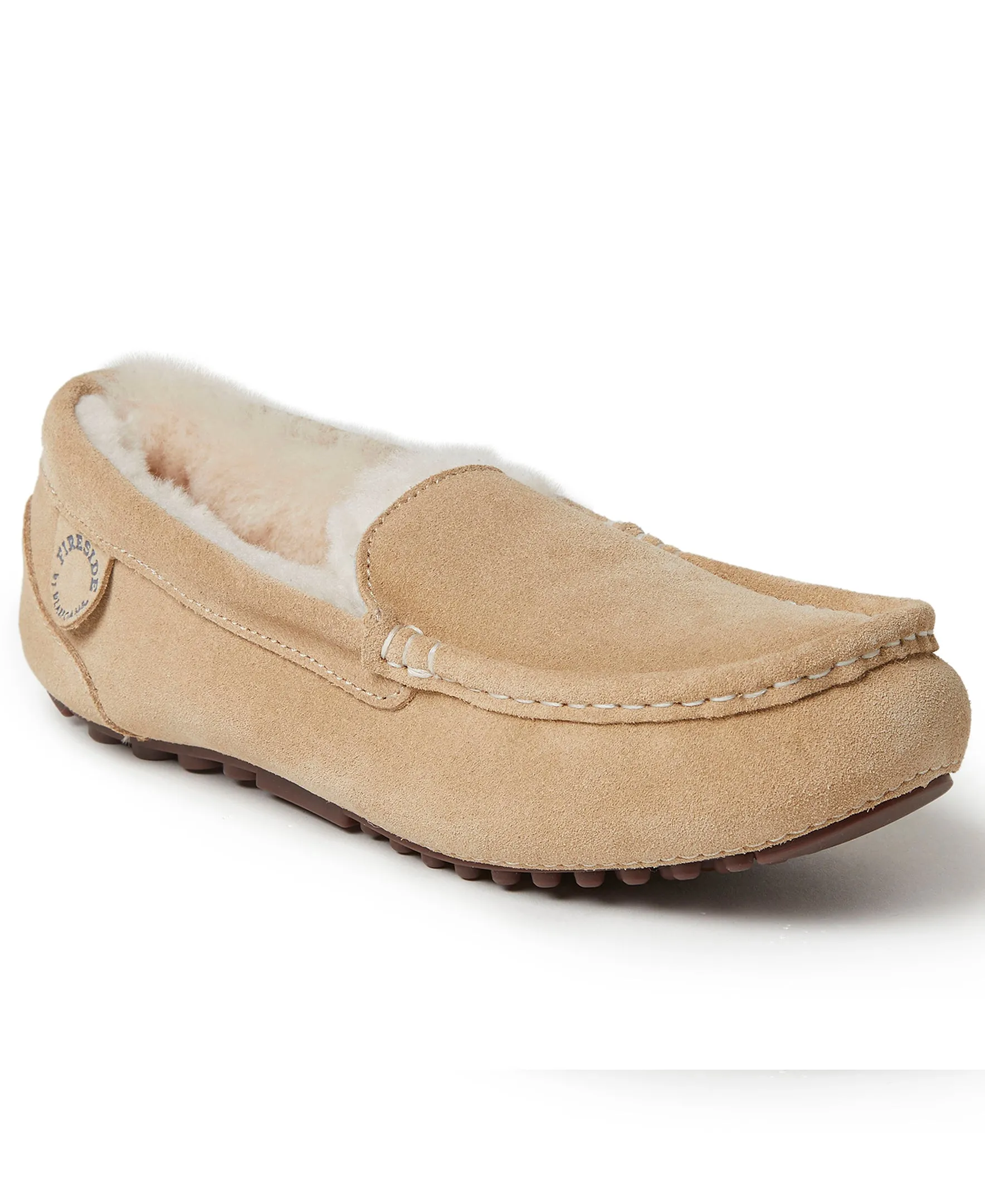 Fireside By Dearfoams Women's Mel Genuine Shearling Moccasin