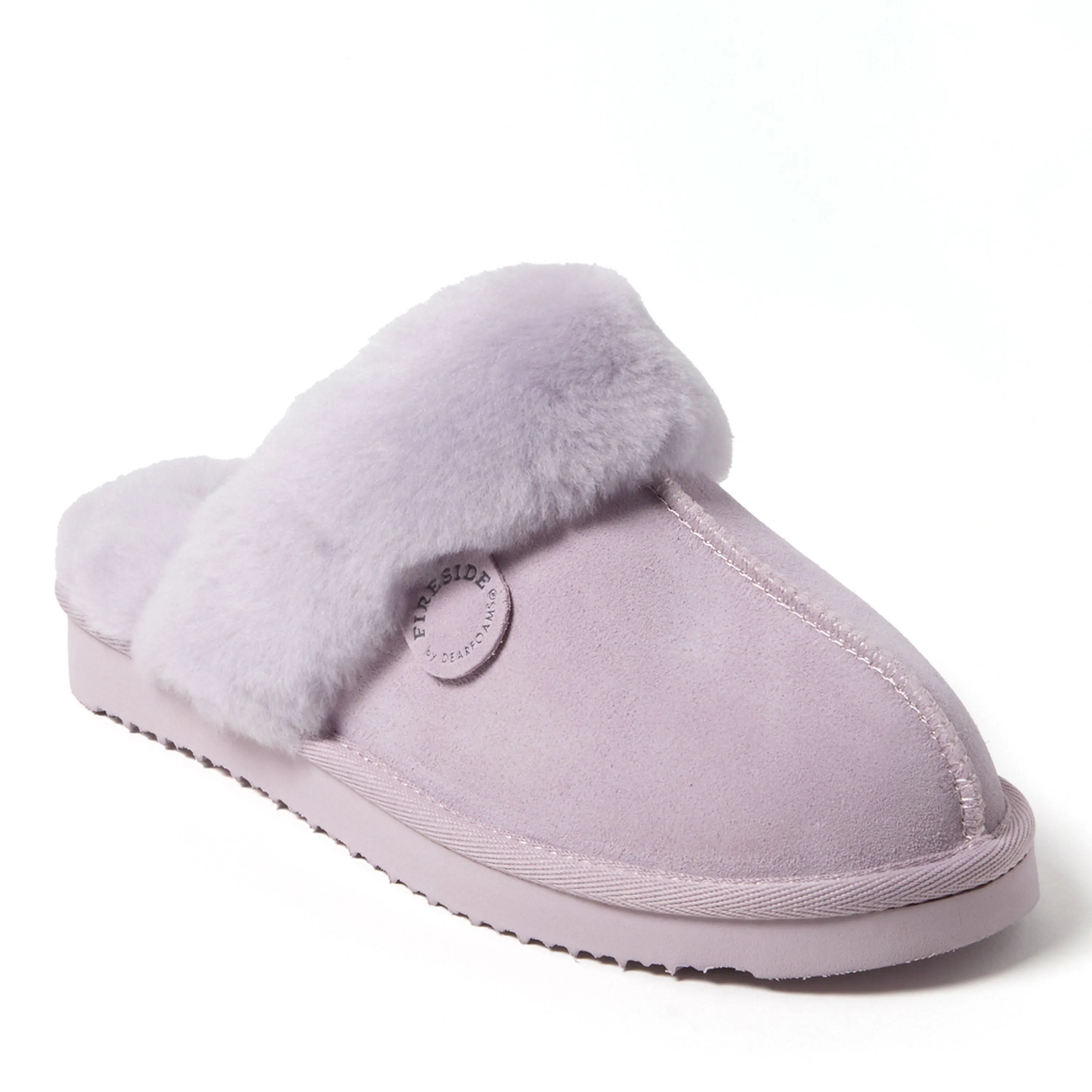 Fireside by Dearfoams Women's Sydney Genuine Shearling Scuff Slipper