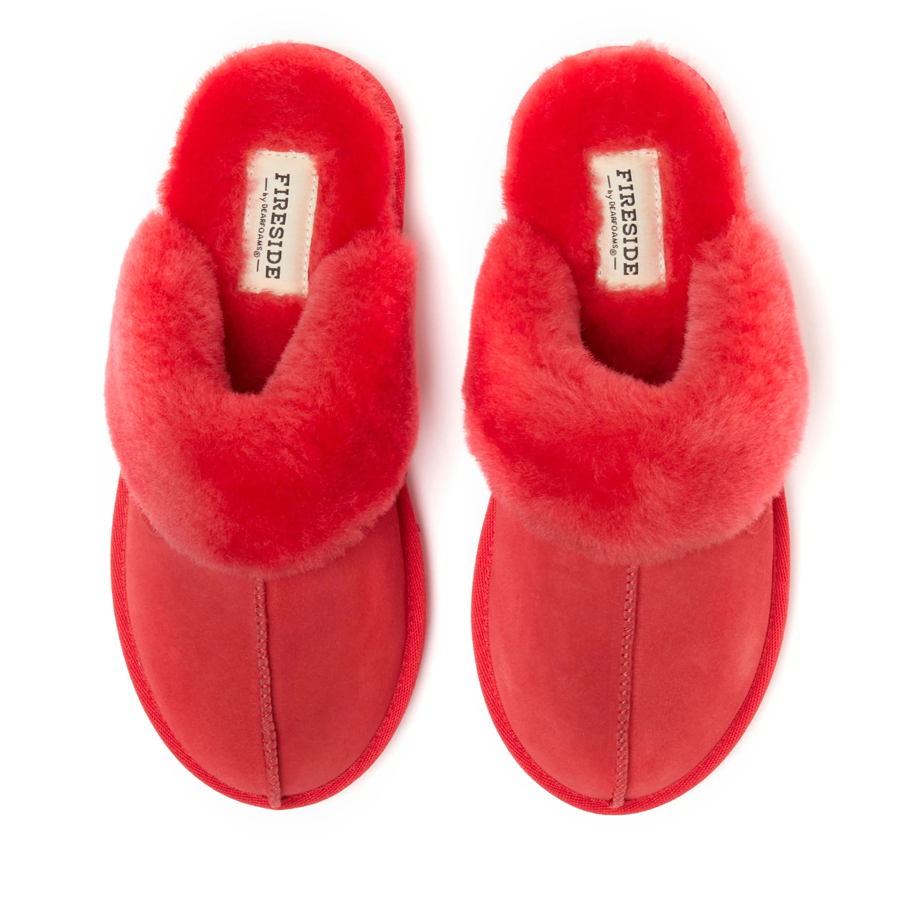 Fireside by Dearfoams Women's Sydney Genuine Shearling Scuff Slipper