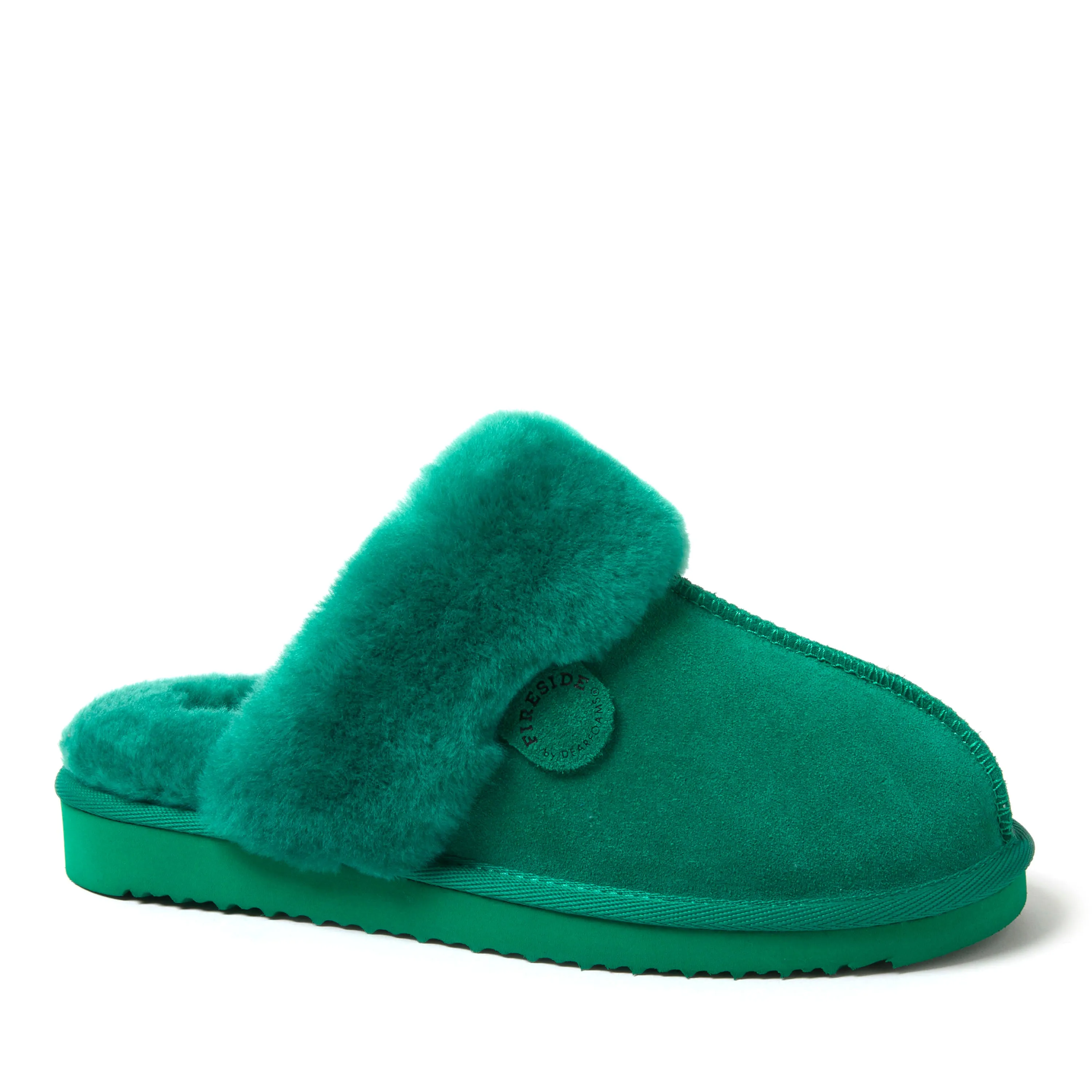 Fireside by Dearfoams Women's Sydney Genuine Shearling Scuff Slipper