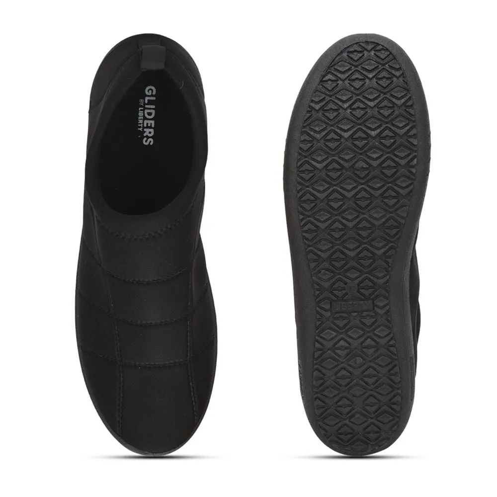 Gliders (Black) Casual Slip on Shoes For Men Harvey-901 By Liberty