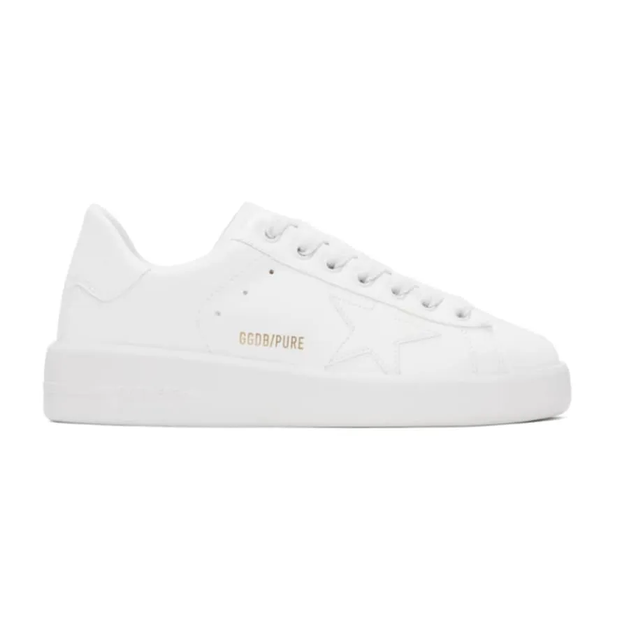 Golden Goose Purestar Bio-Based White Star and Heel Tab Women's Sneakers
