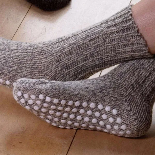 Grippy Chunky Norwegian Wool Socks - Organic Merino (Adults 36-43) *Returning Soon