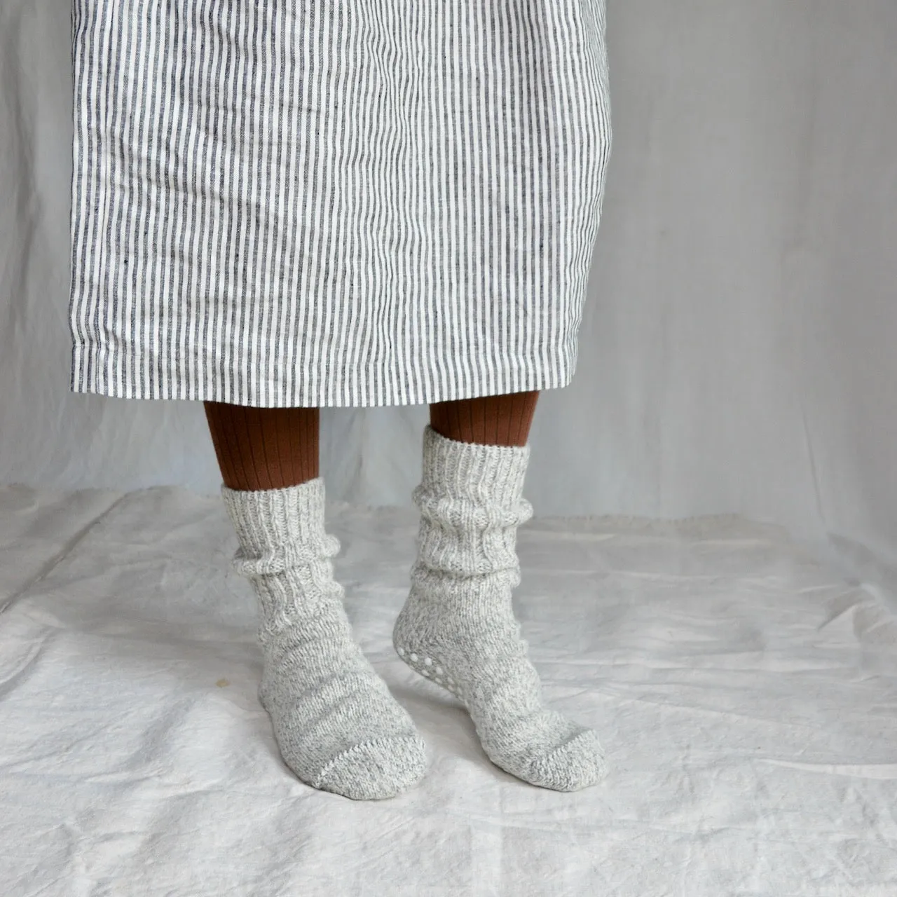 Grippy Chunky Norwegian Wool Socks - Organic Merino (Adults 36-43) *Returning Soon
