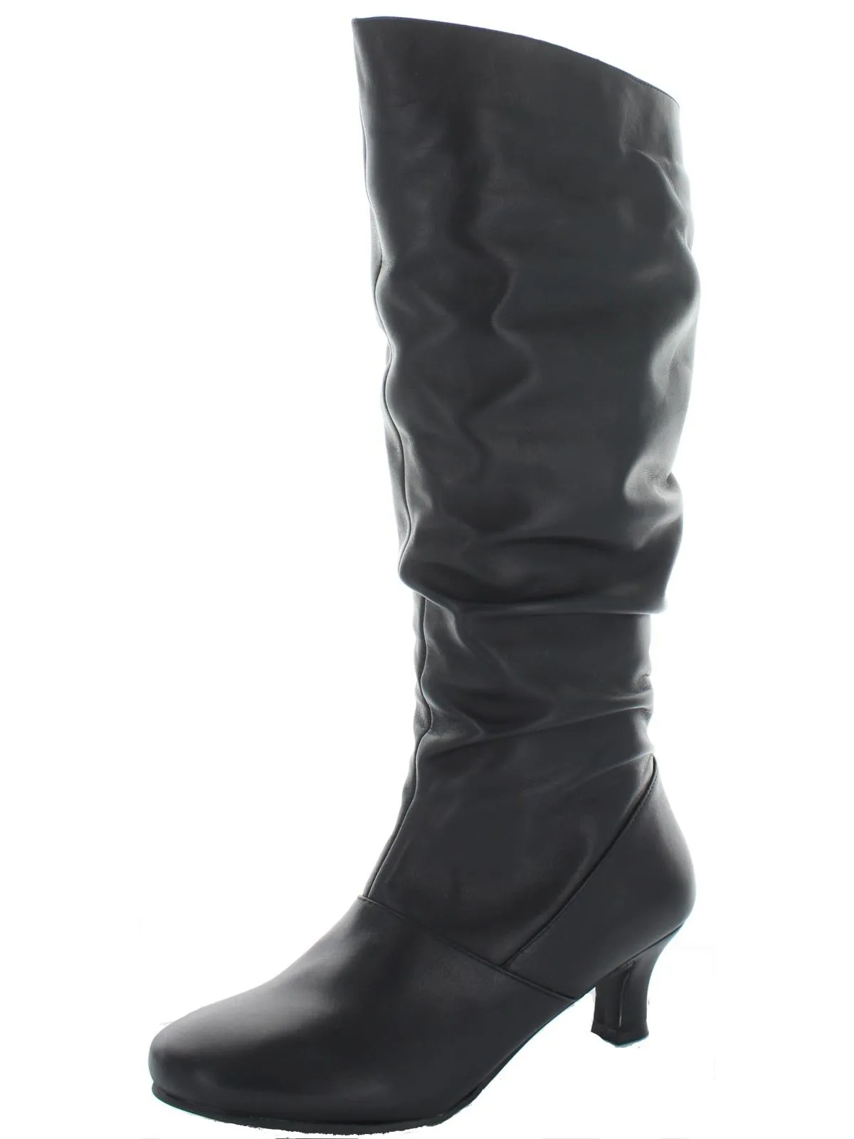 Groovey Womens Leather Pull On Knee-High Boots