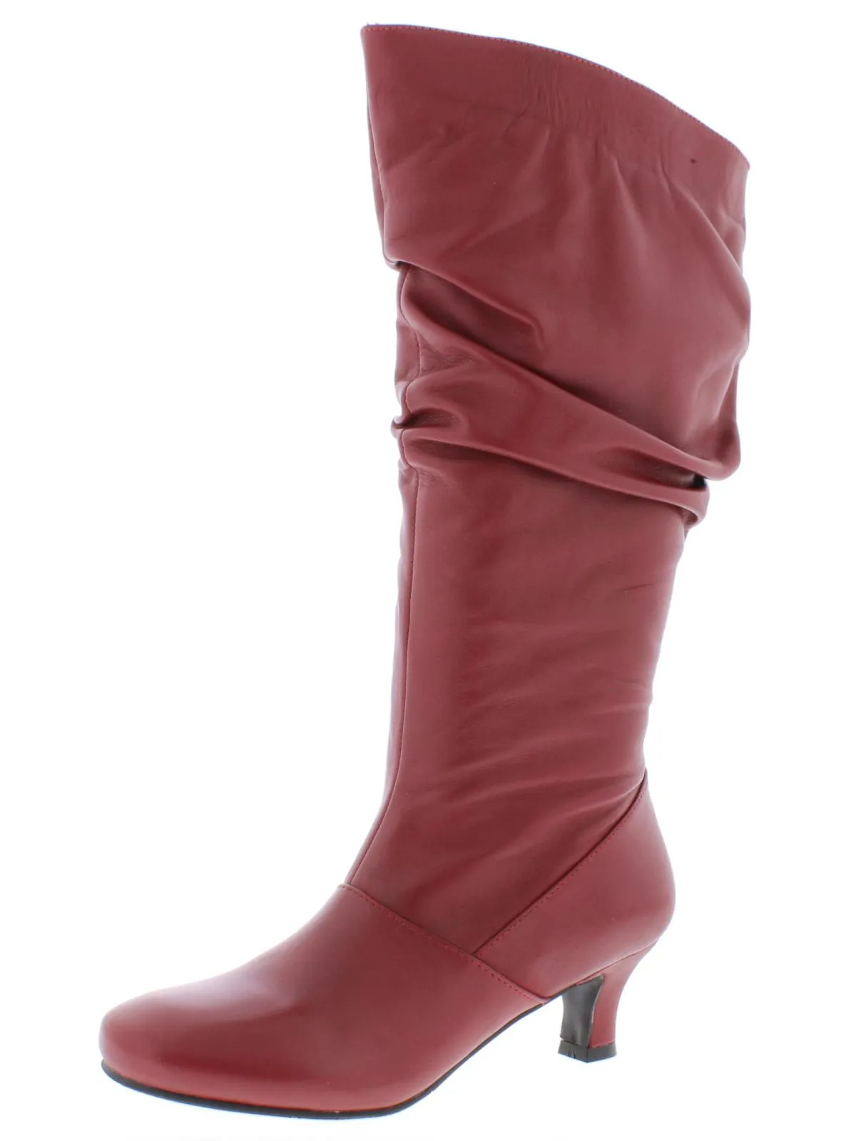 Groovey Womens Leather Pull On Knee-High Boots