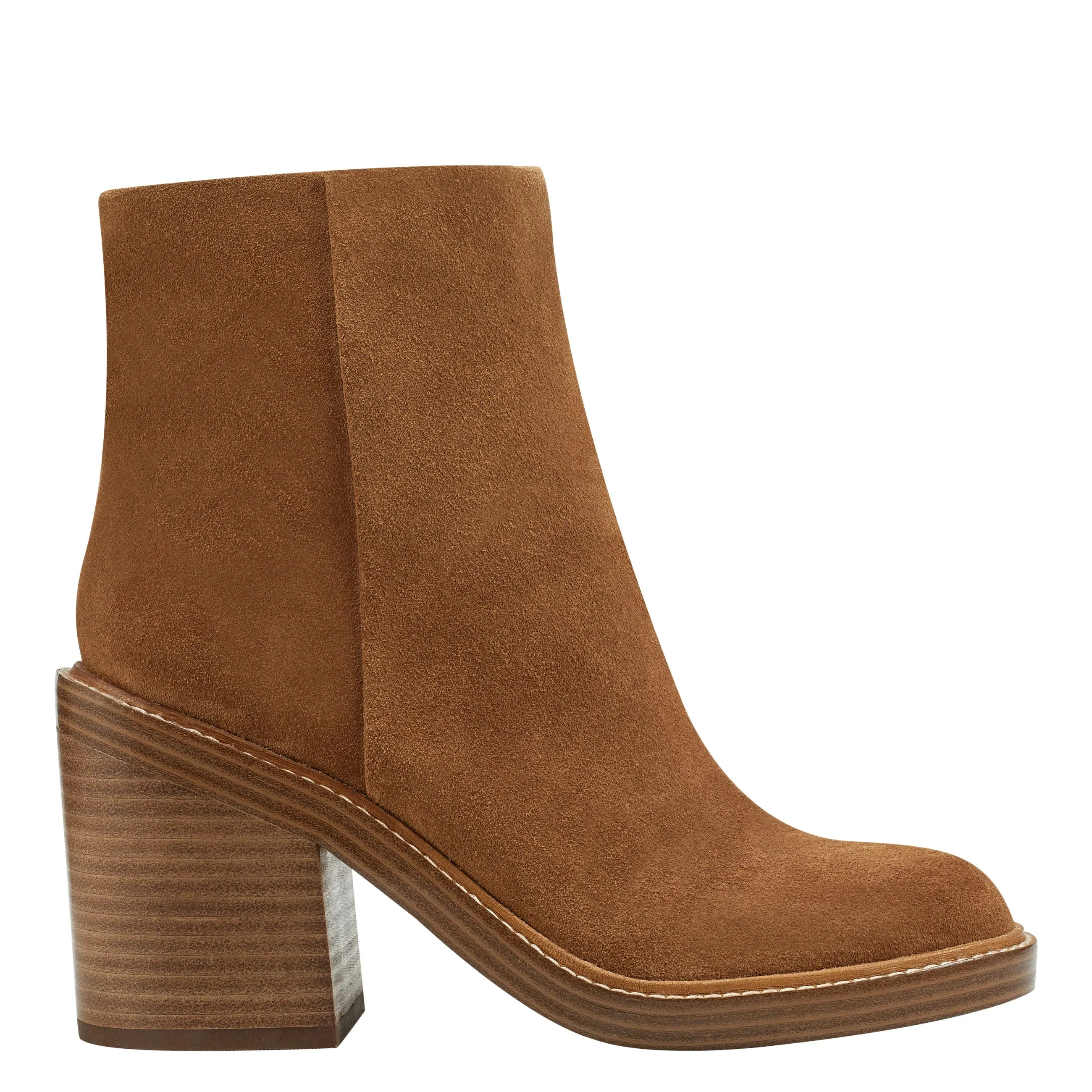 Haleena Round Toe Bootie In Light Natural