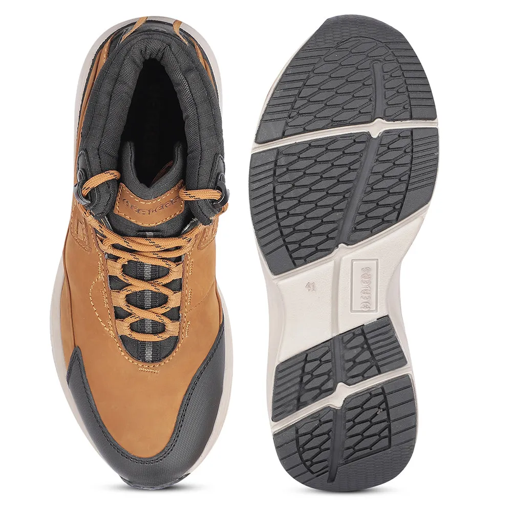 Healers Casual Camel Lacing Shoes For Men A576-01 By Liberty