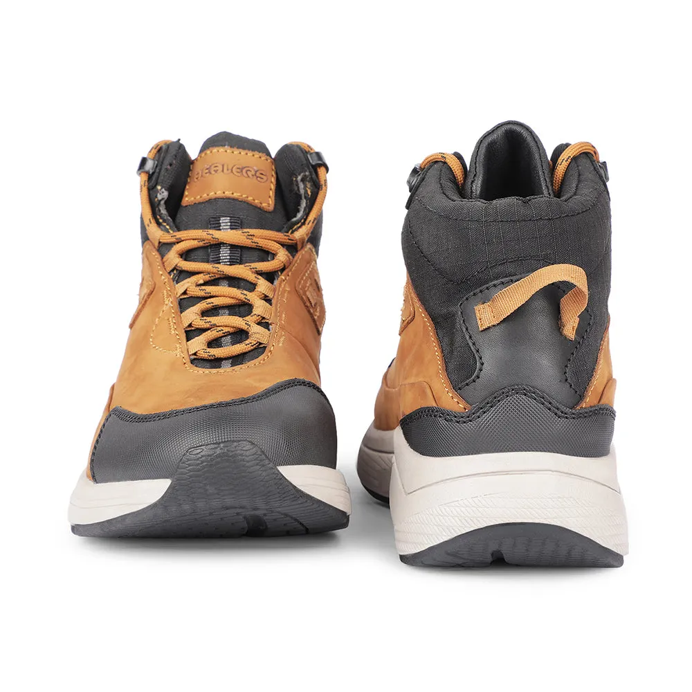 Healers Casual Camel Lacing Shoes For Men A576-01 By Liberty