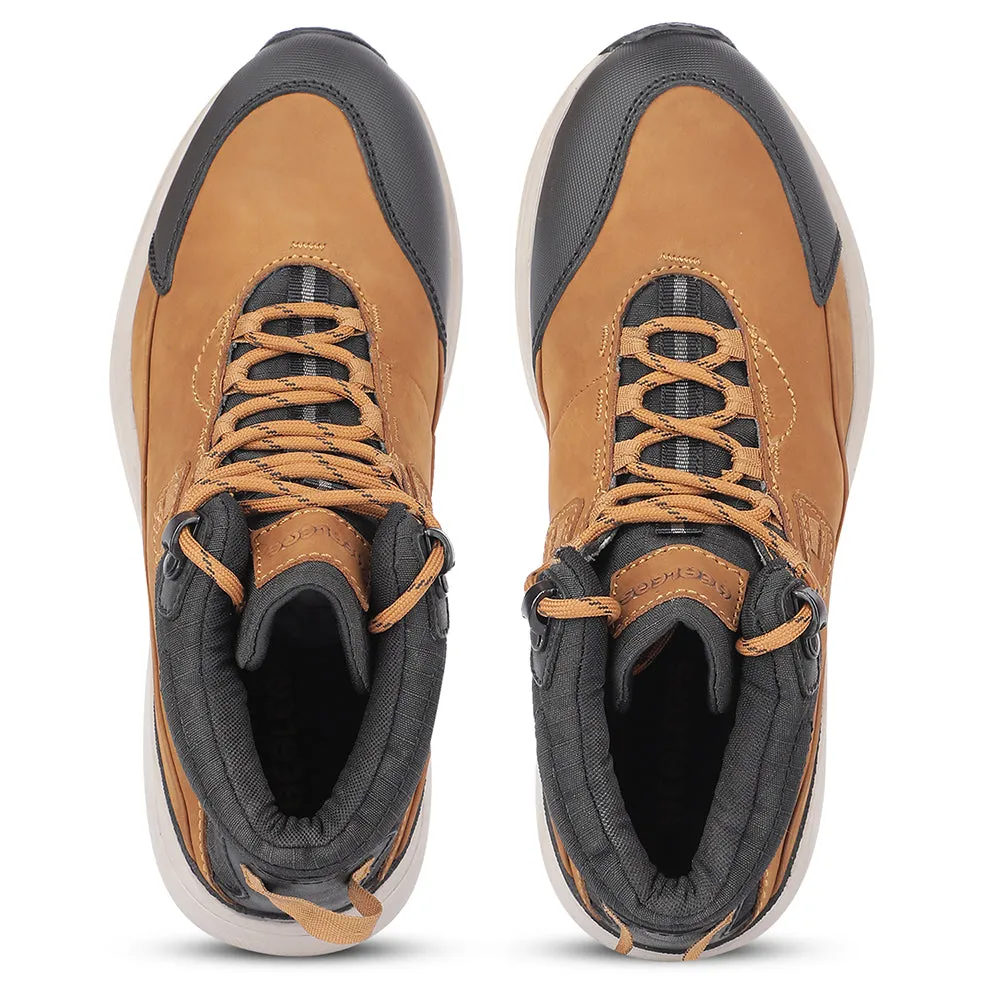 Healers Casual Camel Lacing Shoes For Men A576-01 By Liberty