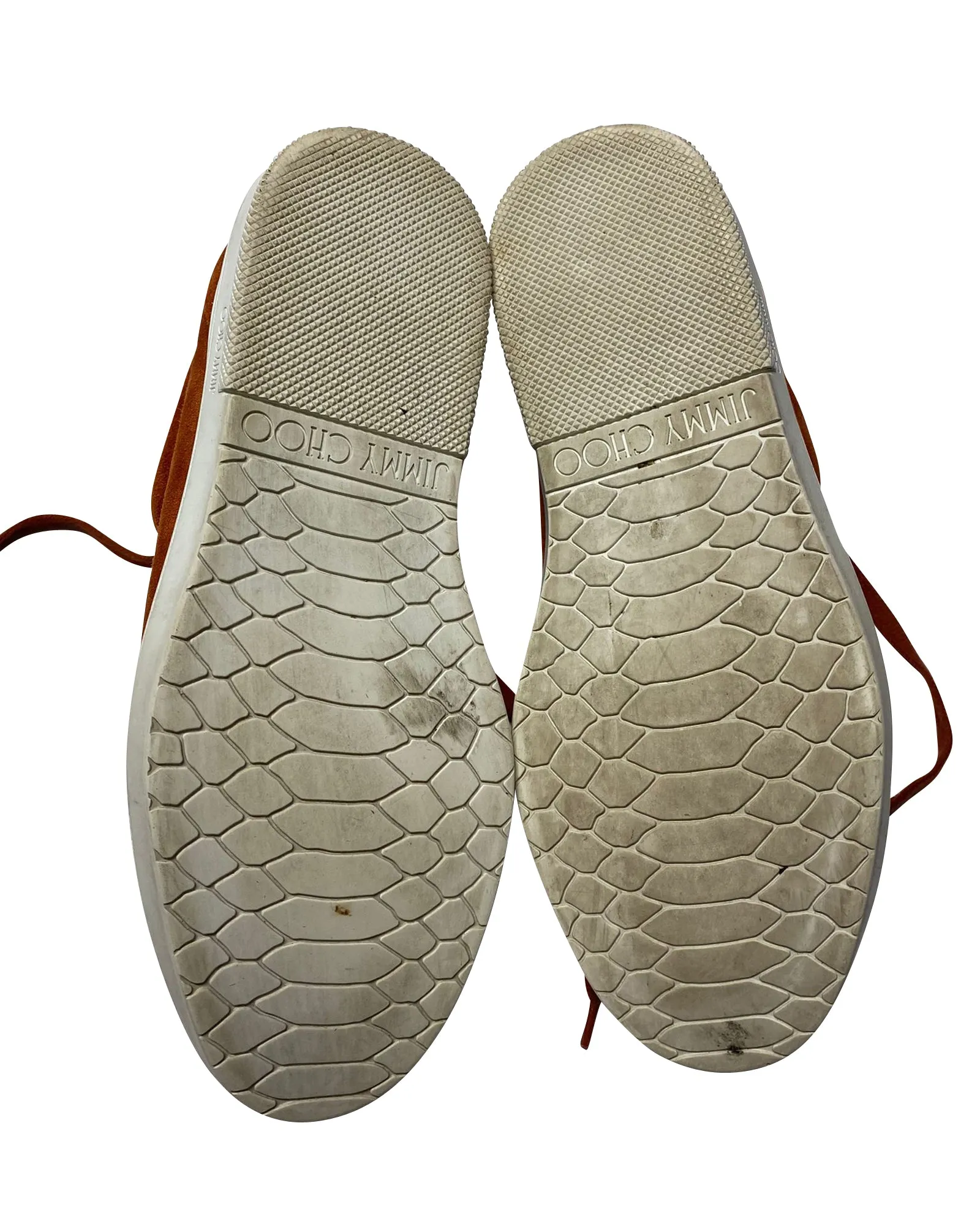Jimmy Choo Cash Trainers in Brown Suede