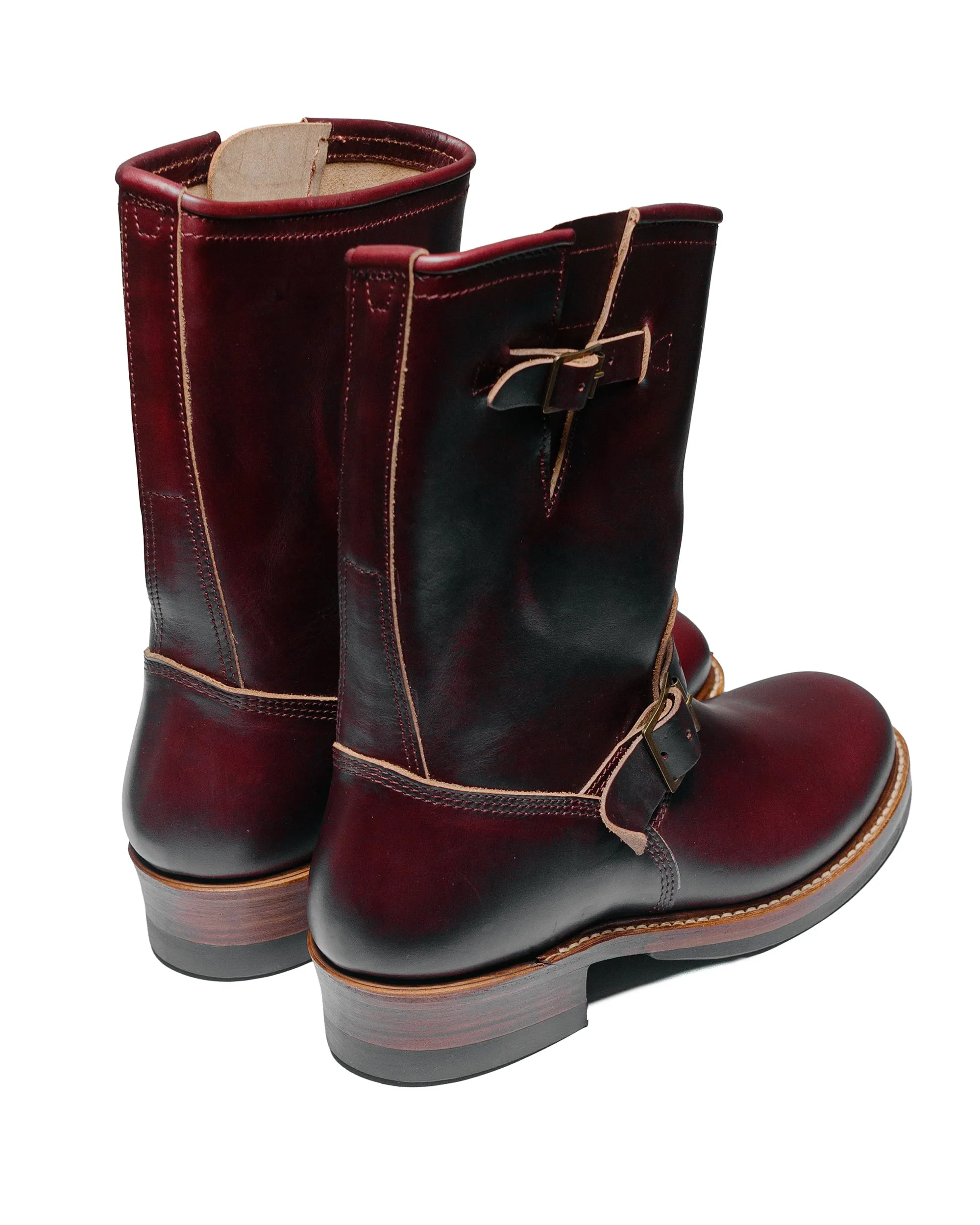 John Lofgren Bootmaker Wabash Engineer Boots Horween CXL Burgundy