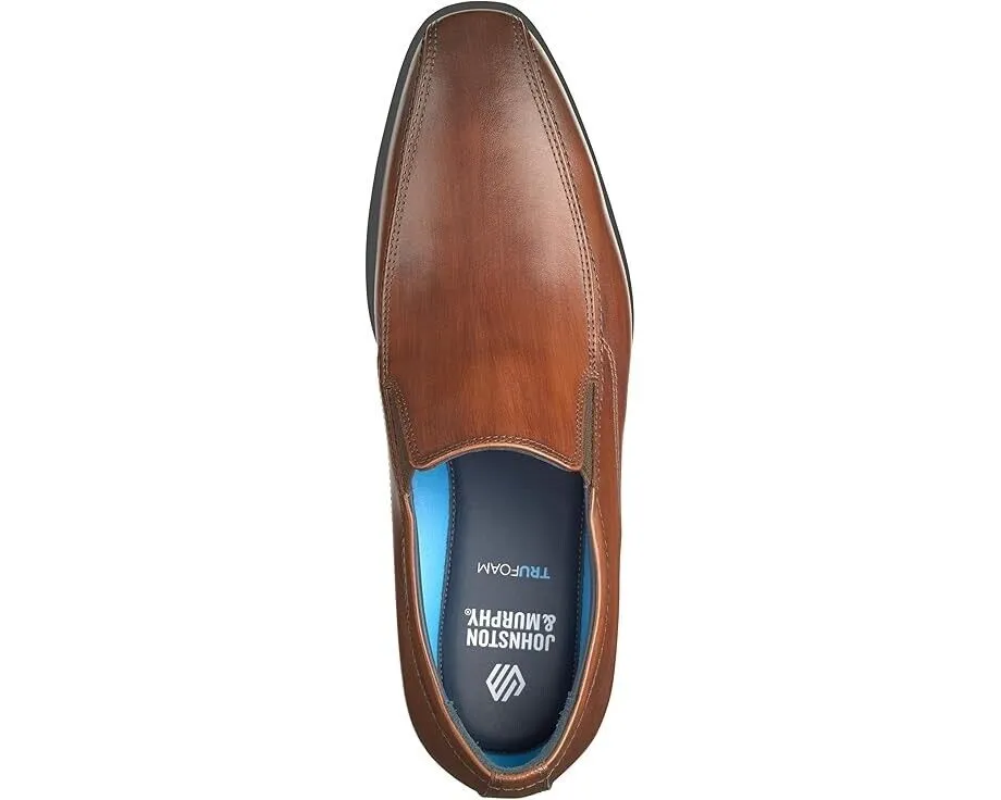 Johnston & Murphy Gibbons Run-Off Men's US 8.5 Brown Leather Dress Shoes ZPO1905
