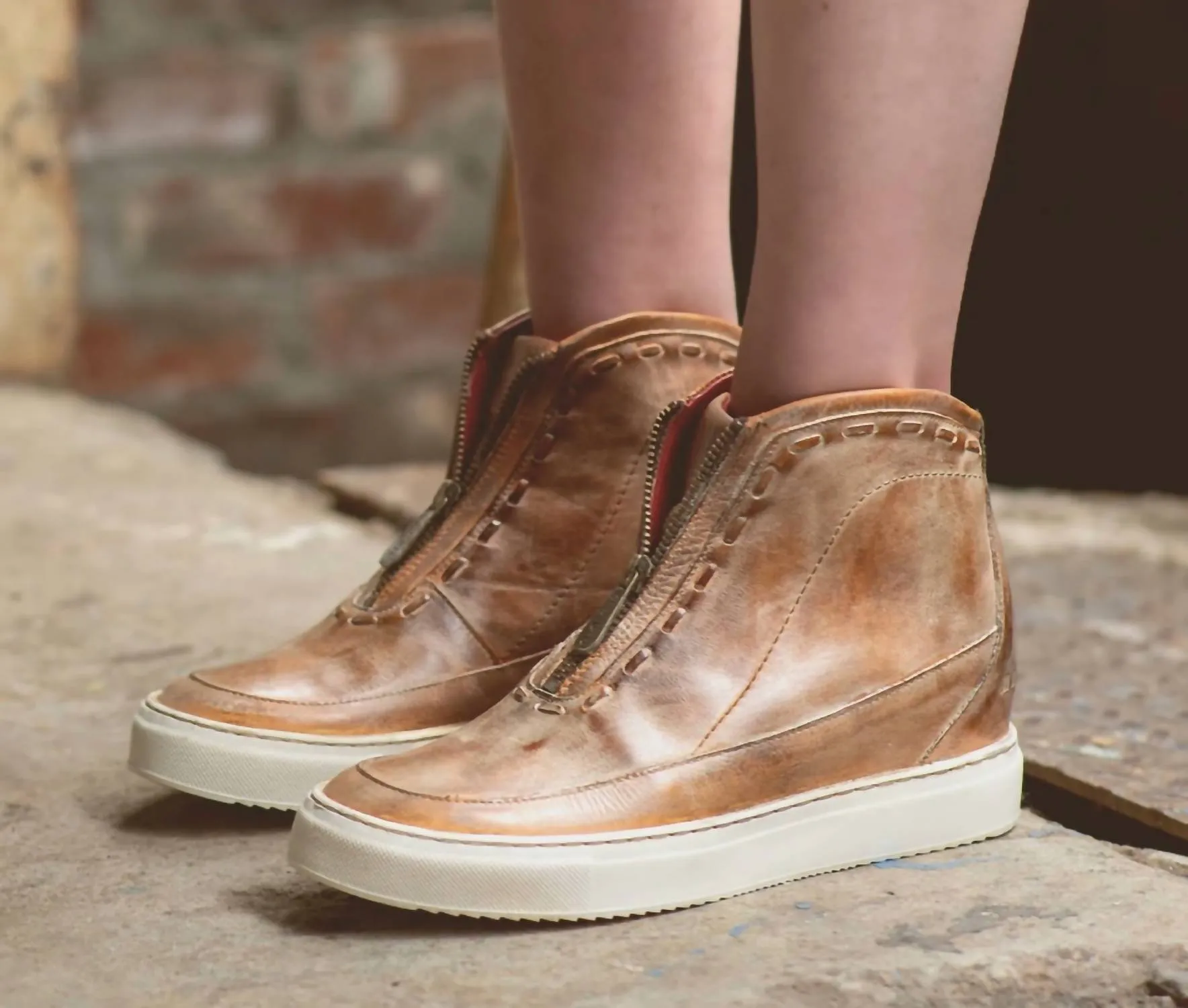 Joyce In Tan Rustic White Bfs