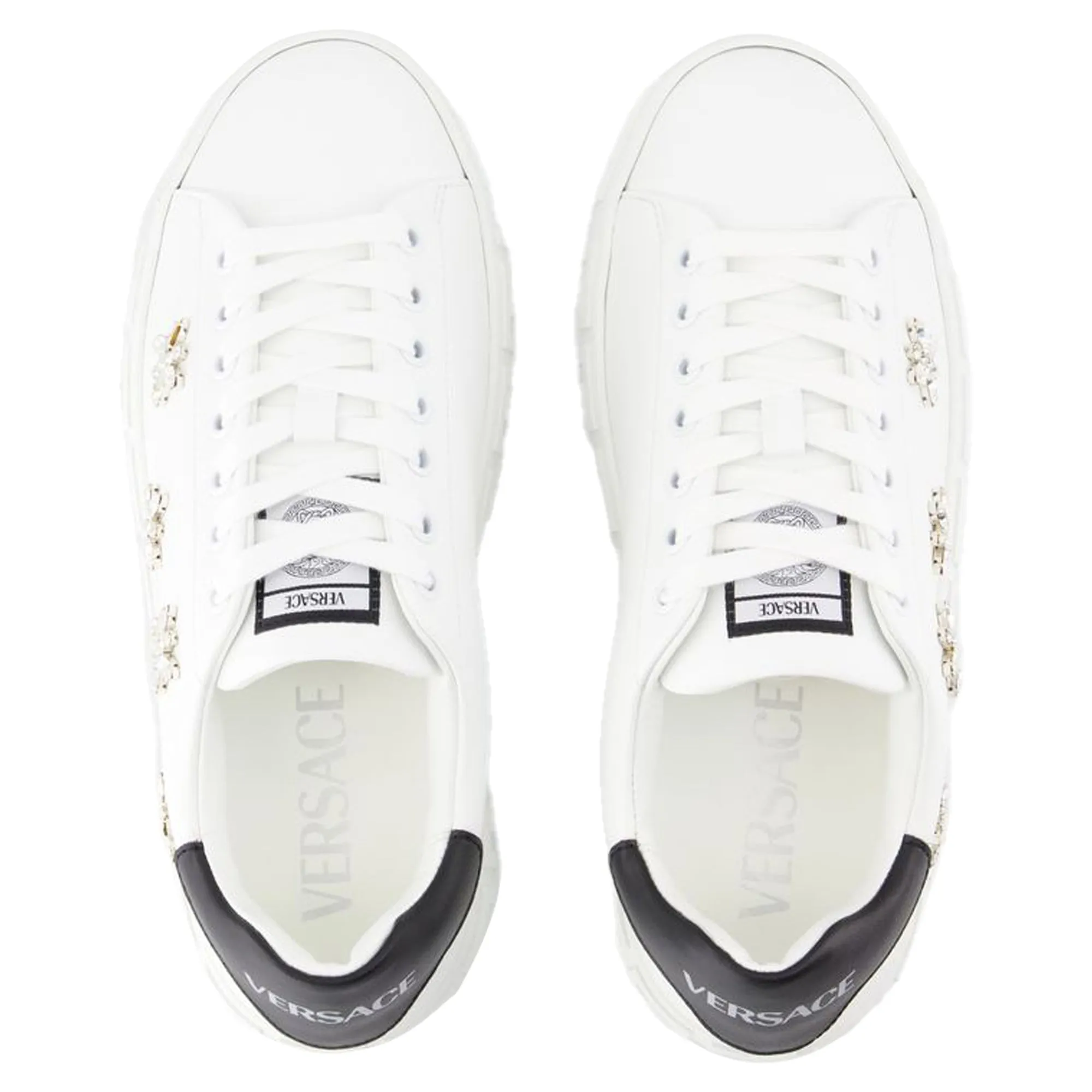 La Greca Sneakers - Versace - Canvas - White