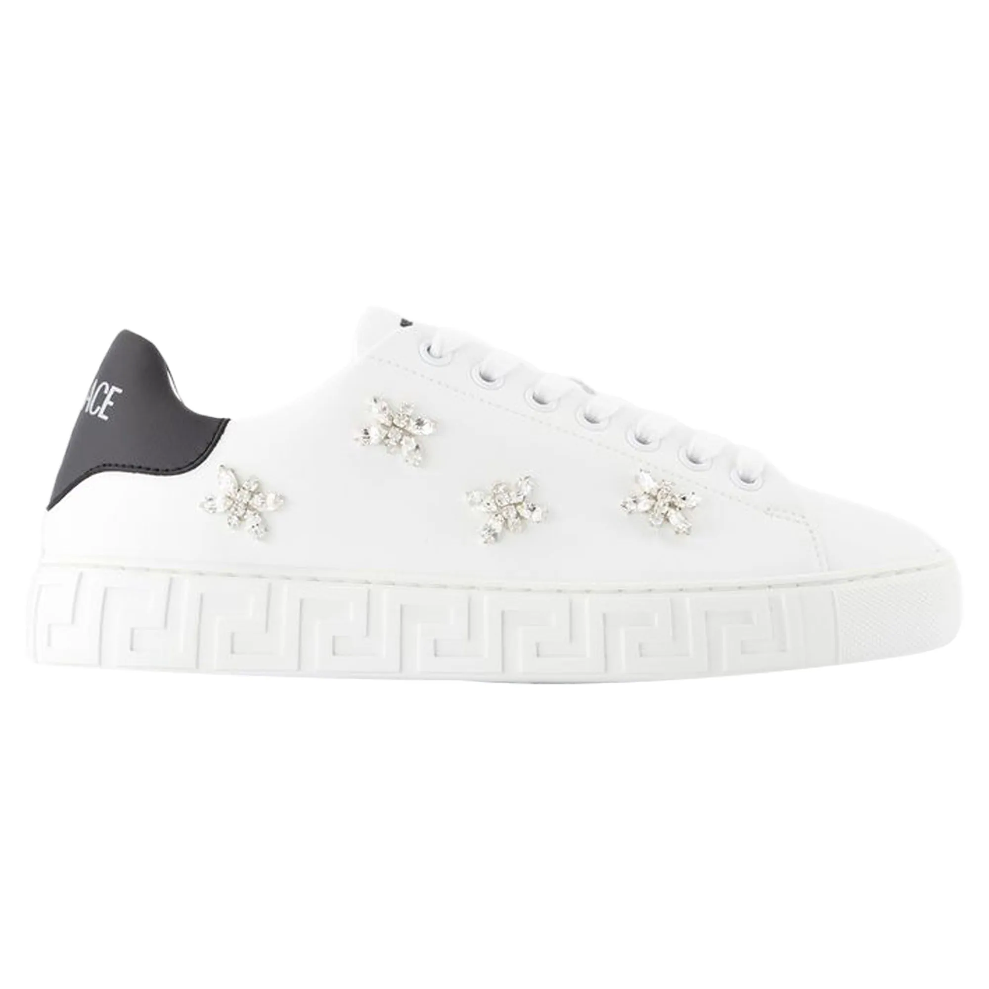 La Greca Sneakers - Versace - Canvas - White