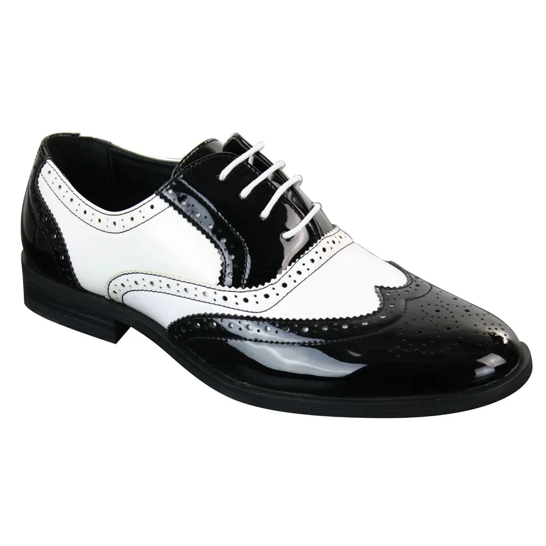 Lace Patent Brogue Shoes Gatsby