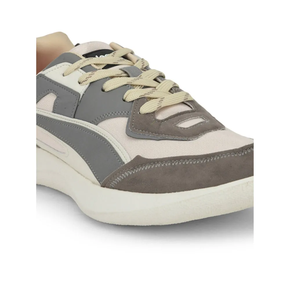 Leap7x Lacing Cream Casual Shoes For Men MENTOR By Liberty