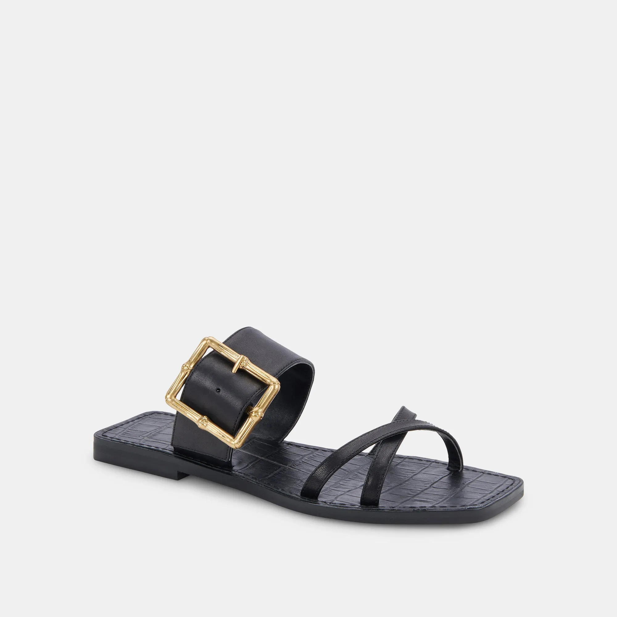 LOWYN SANDALS BLACK LEATHER