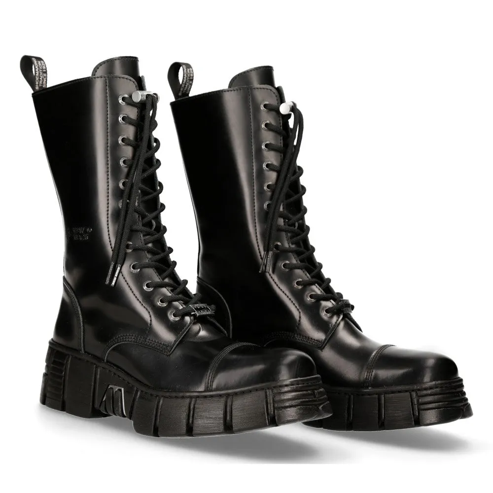 M-WALL127N-C1 Boots Leather Wall Biker