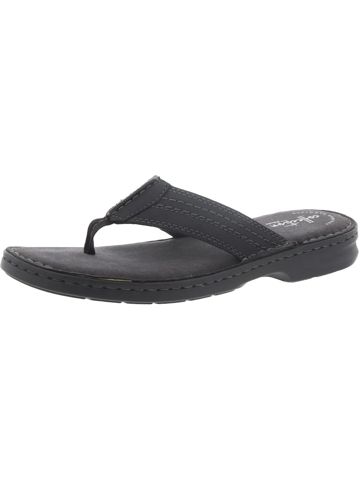 Malone Bay Mens Leather Slip On Thong Sandals