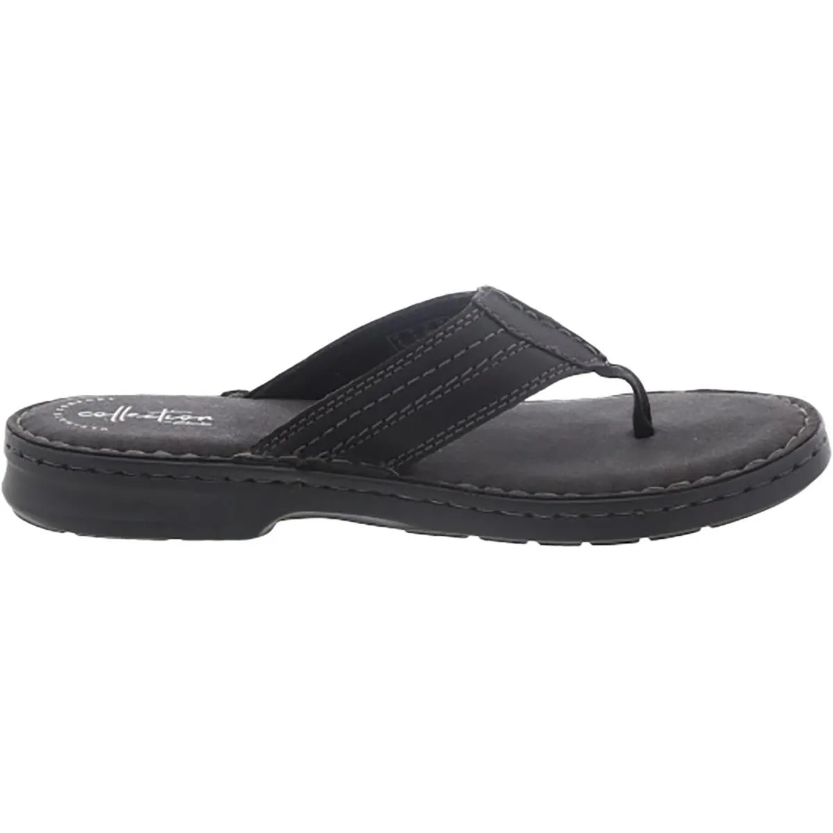 Malone Bay Mens Leather Slip On Thong Sandals