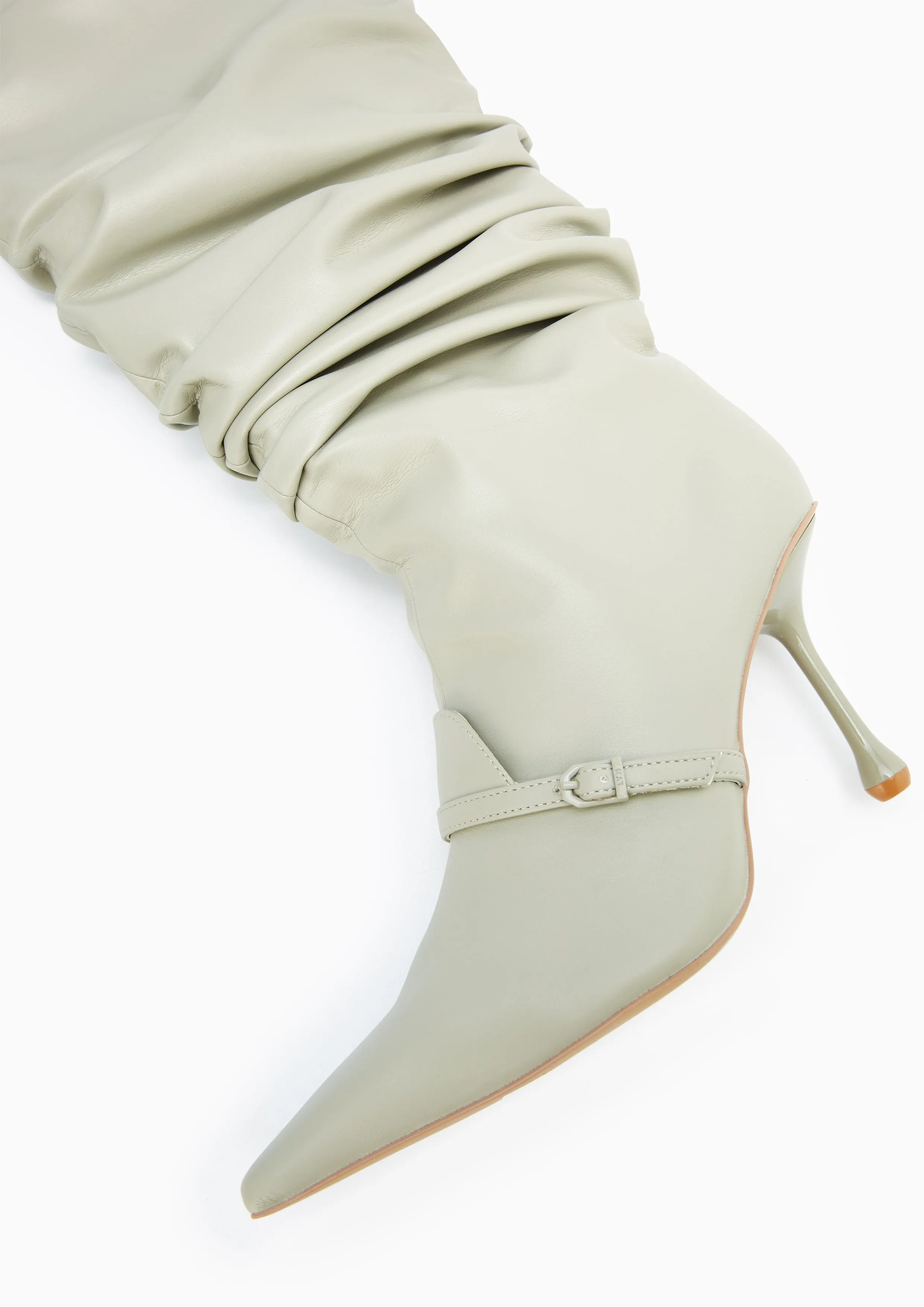 Mamny High Heel Boots Light Green