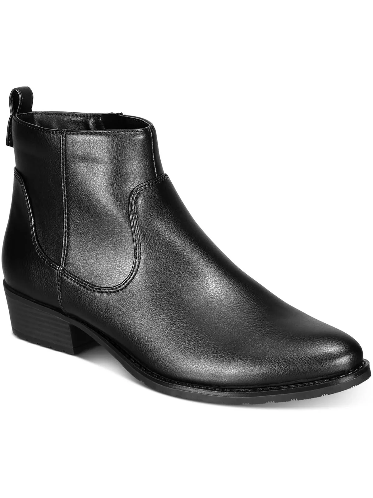 Memphyss Womens Faux leather Side Zip Ankle Boots