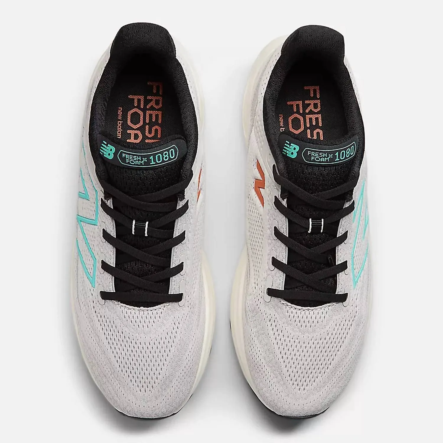 Men Fresh Foam 1080 V13 Running Shoes In Grey Matter/cyber Jade/black