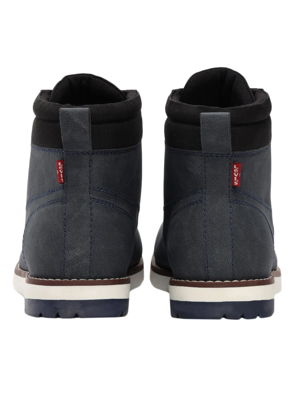 Men's Blue Solid Boots