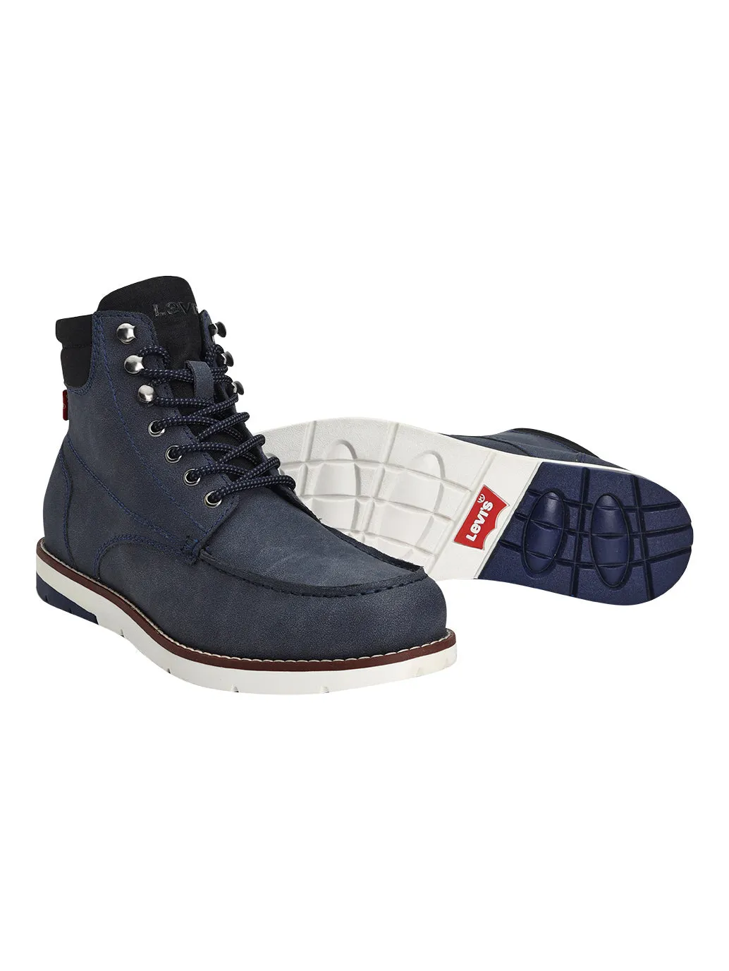 Men's Blue Solid Boots