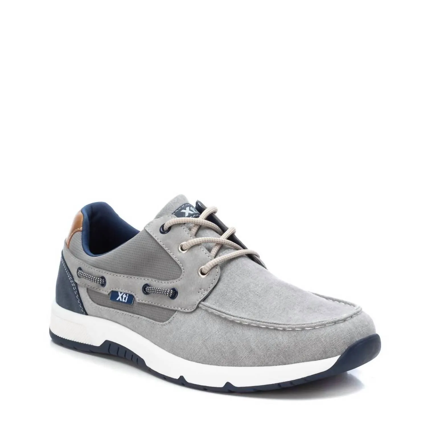 Men's Boat Shoes In Grey