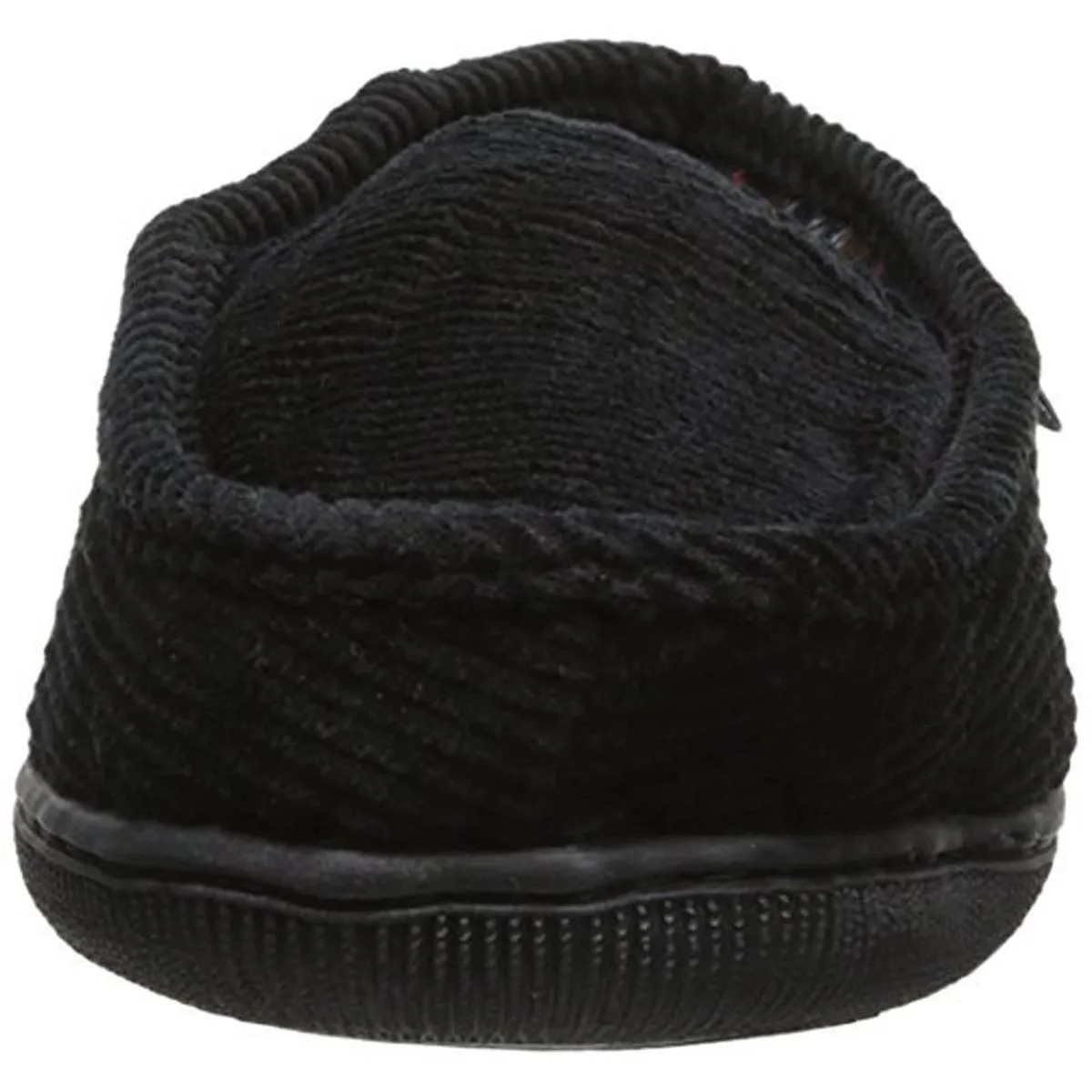 Mens Corduroy Flannel Lined Moccasin Slippers