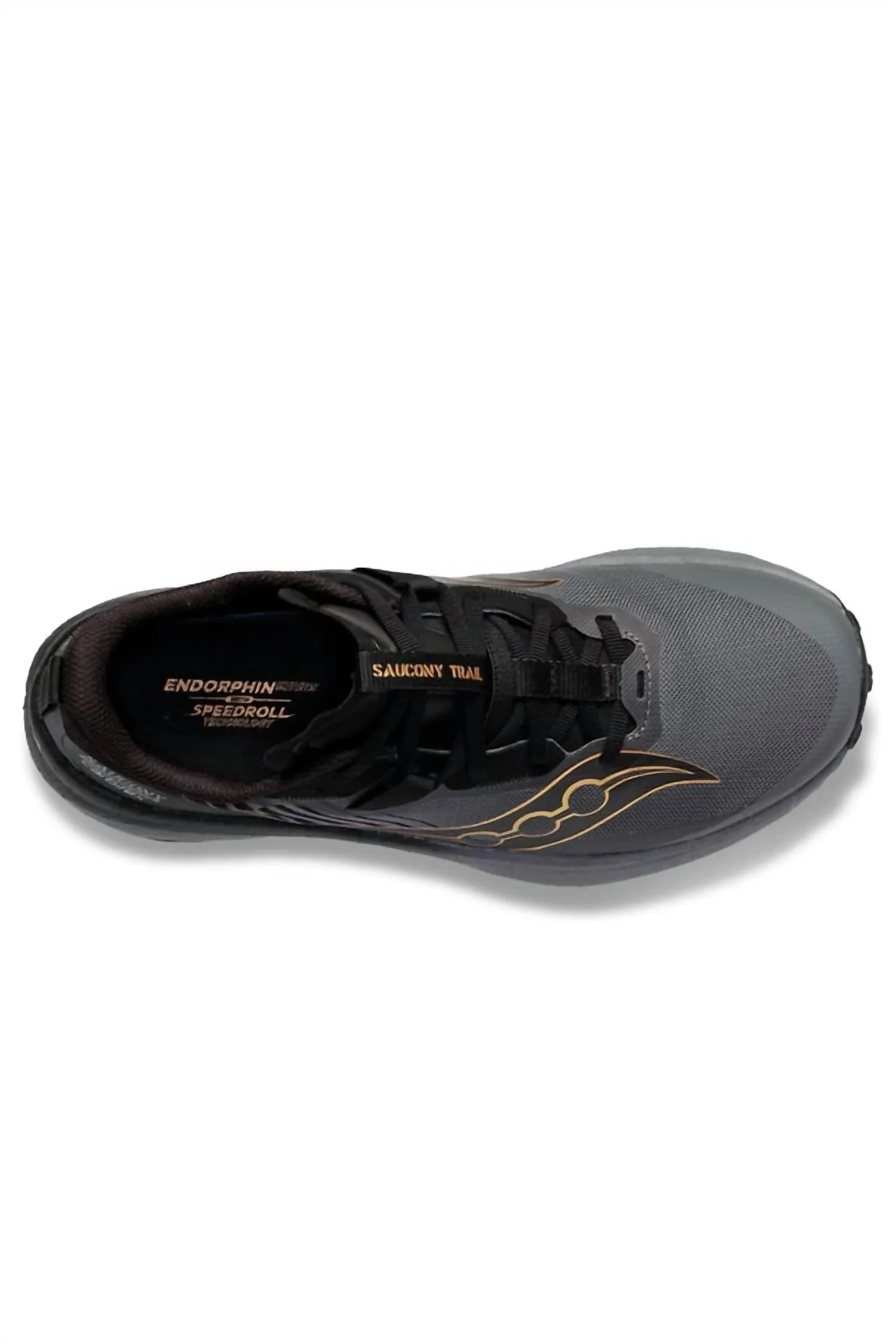 Men's Endorphin Edge Trail Running Shoes In Black/gold