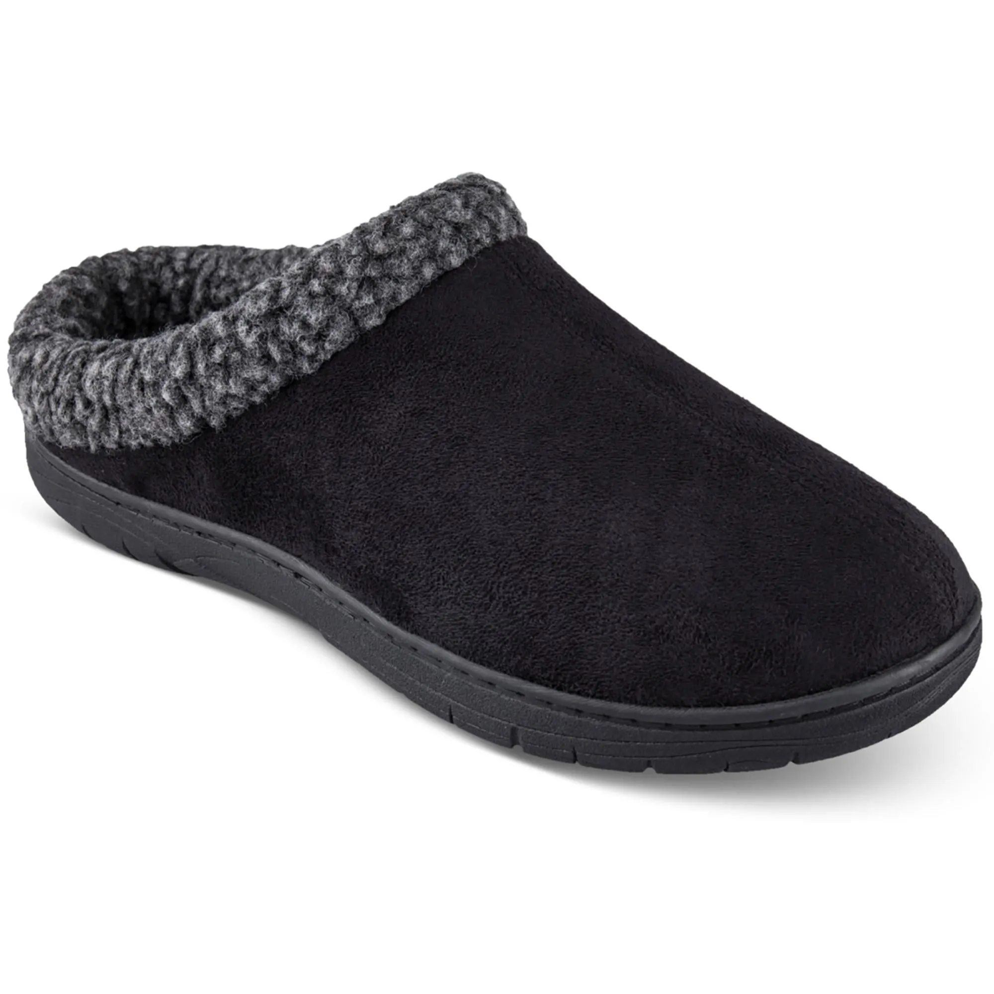 Mens Faux Suede Slip On Loafer Slippers